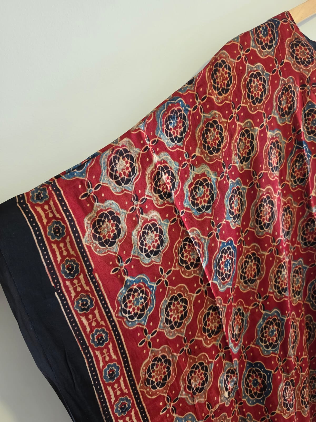 Ajrakh Kaftan in modal silk