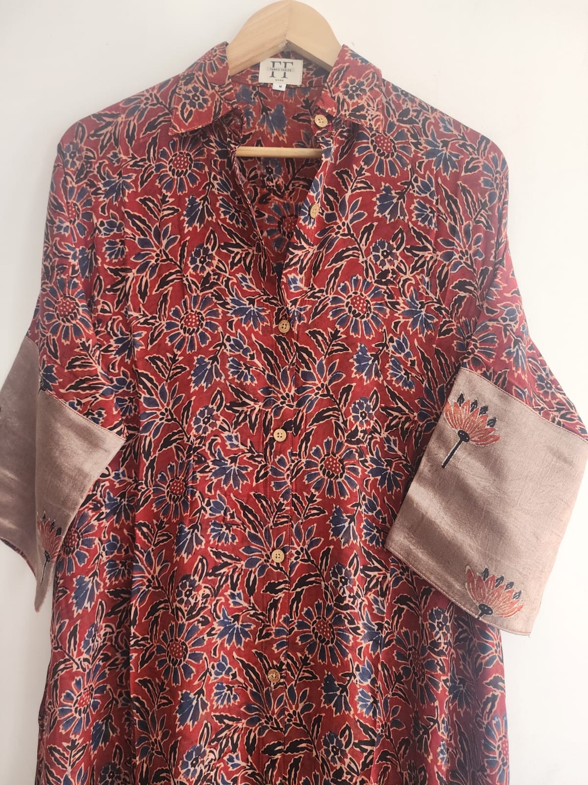 Ajrakh shirt dress