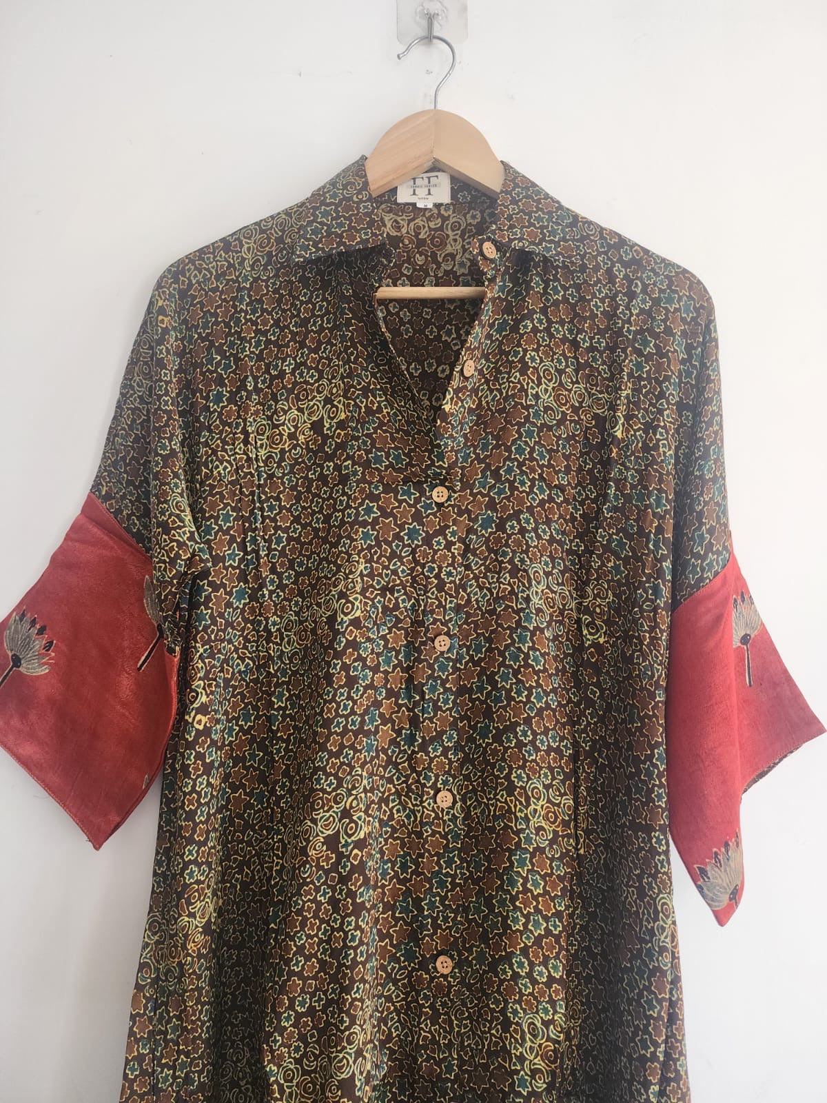 Ajrakh shirt dress