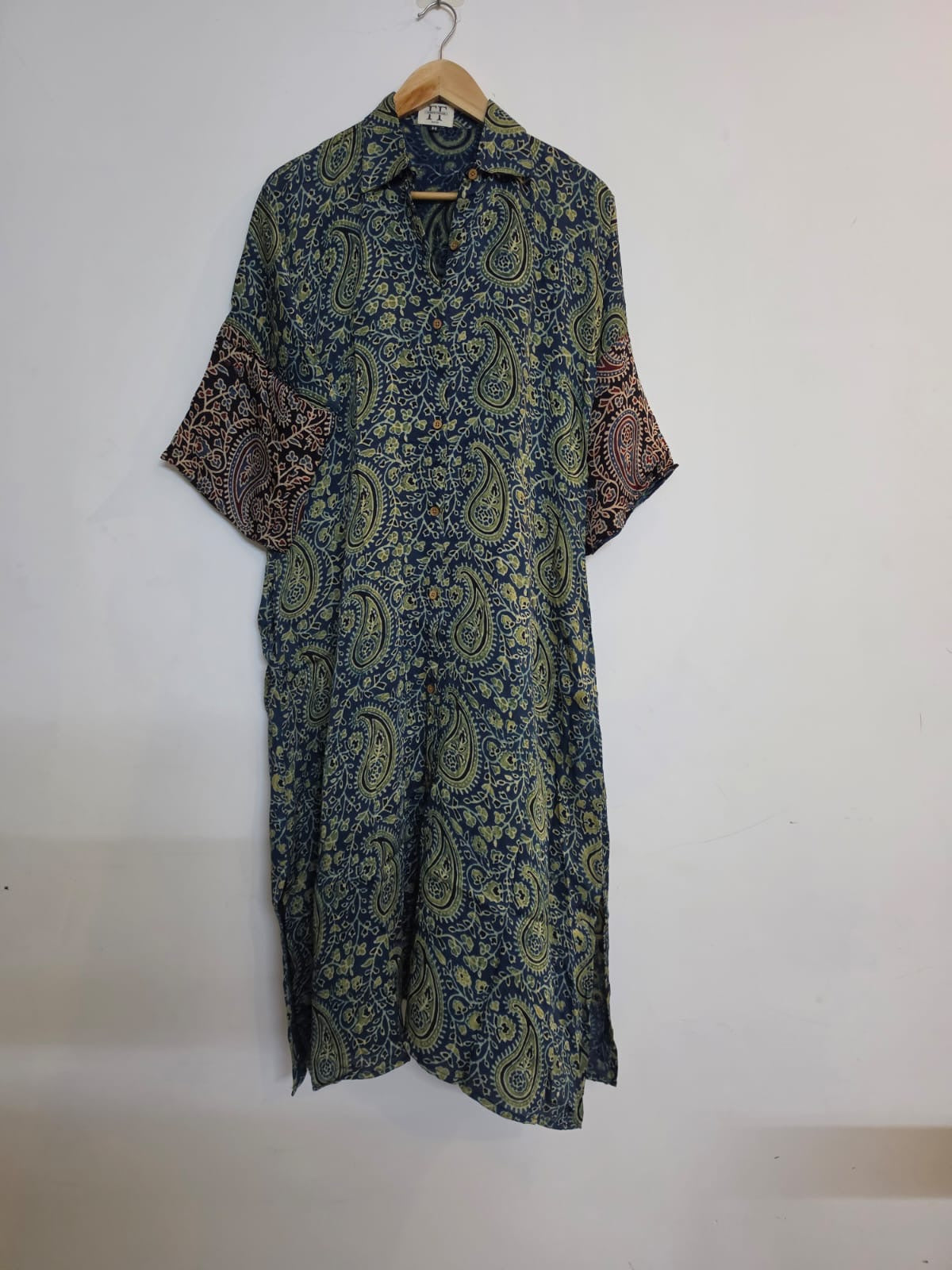 Ajrakh shirt dress