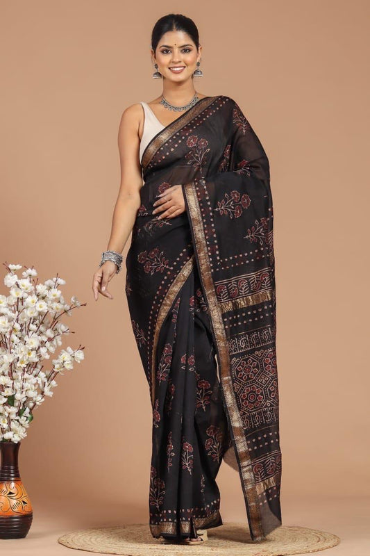 Maheshwari saree (Handblock)