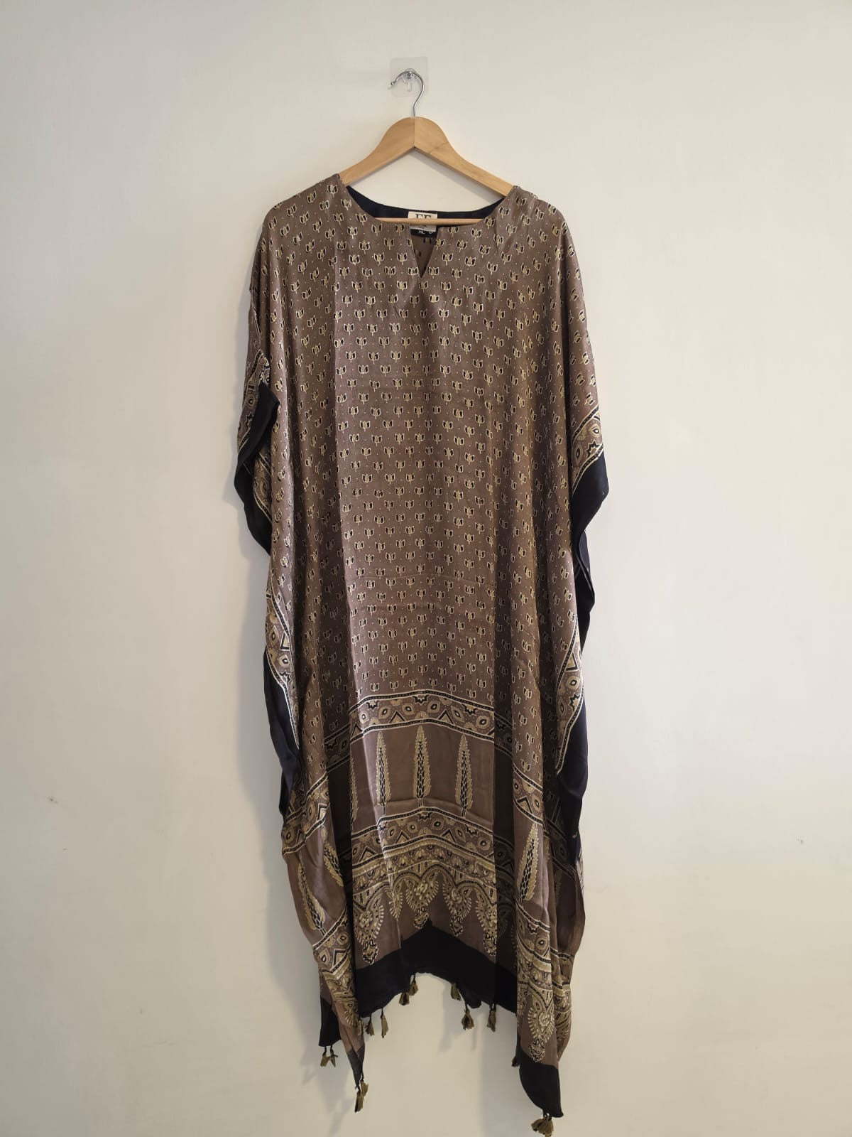 Ajrakh Kaftan in modal silk