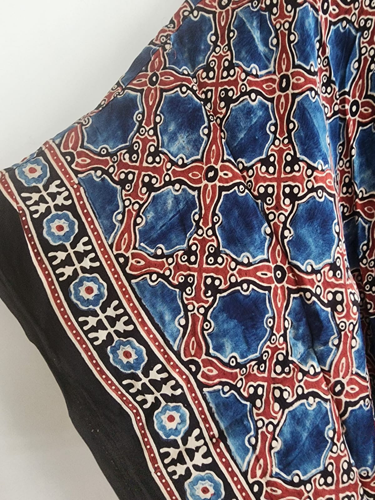 Ajrakh Kaftan in modal silk