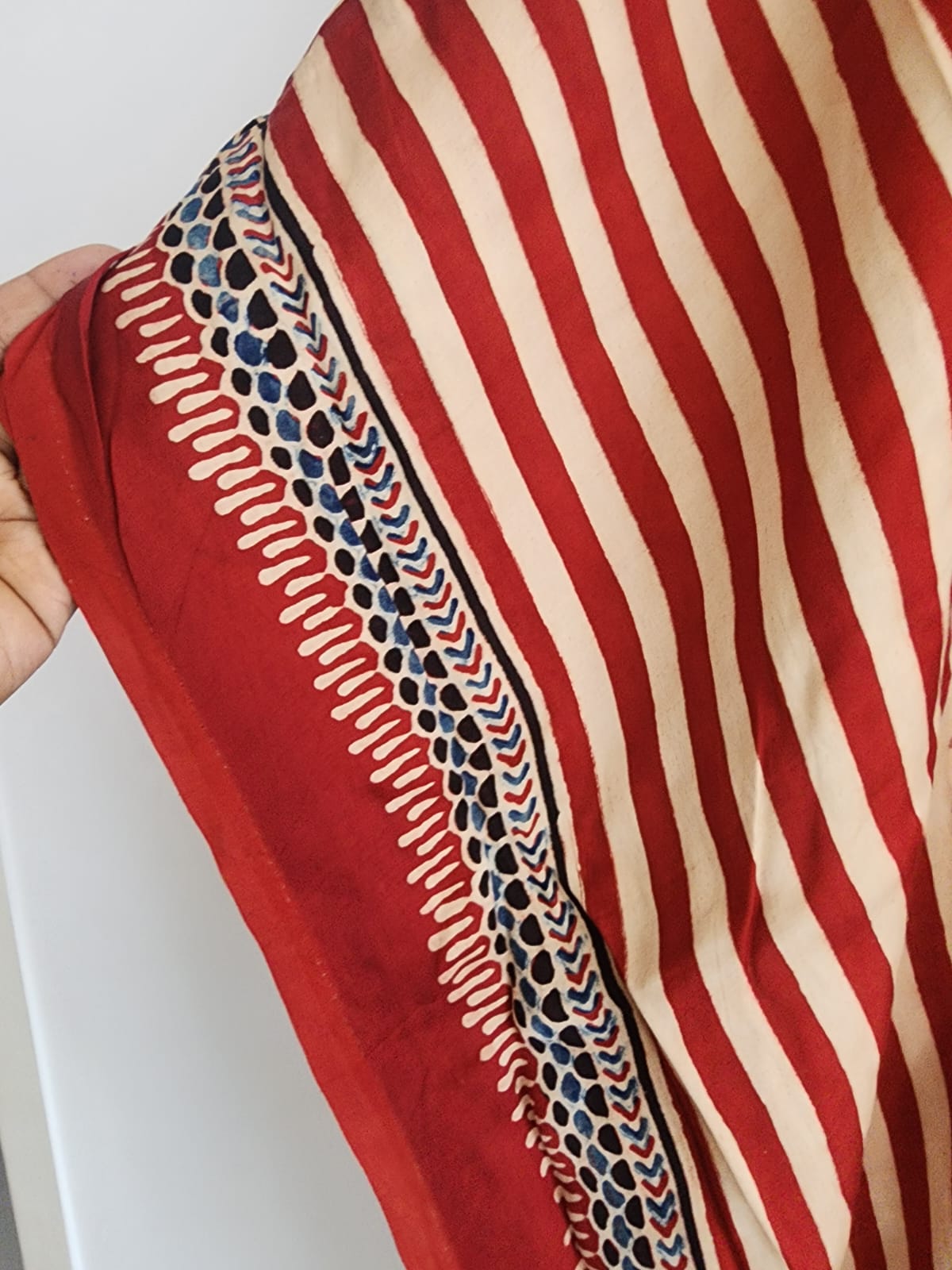 Ajrakh Kaftan in modal silk