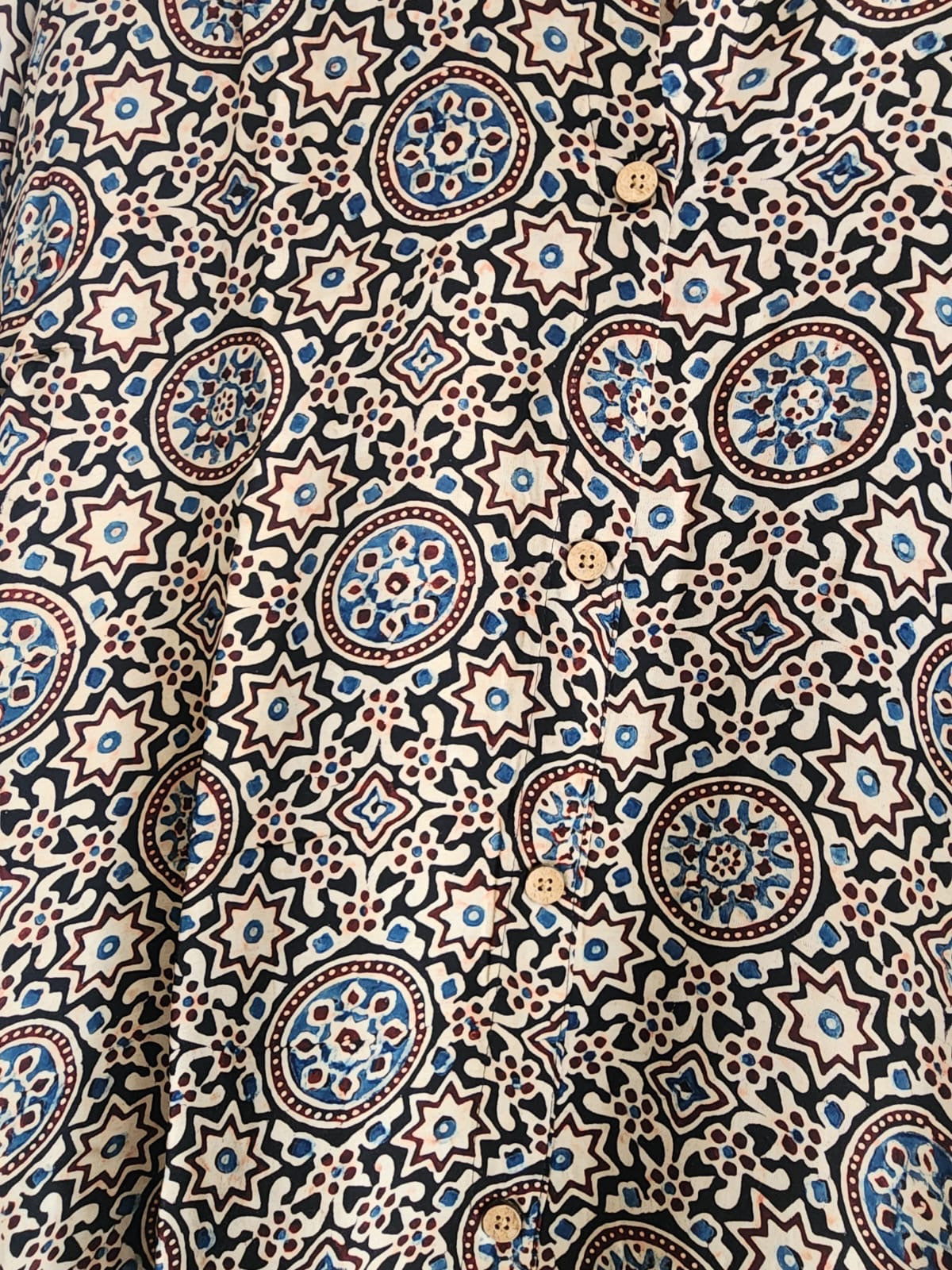 Ajrakh shirt dress