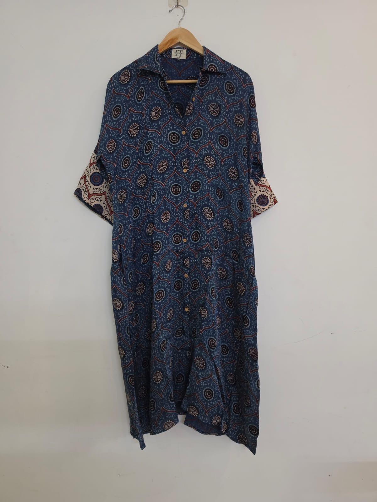 Ajrakh shirt dress
