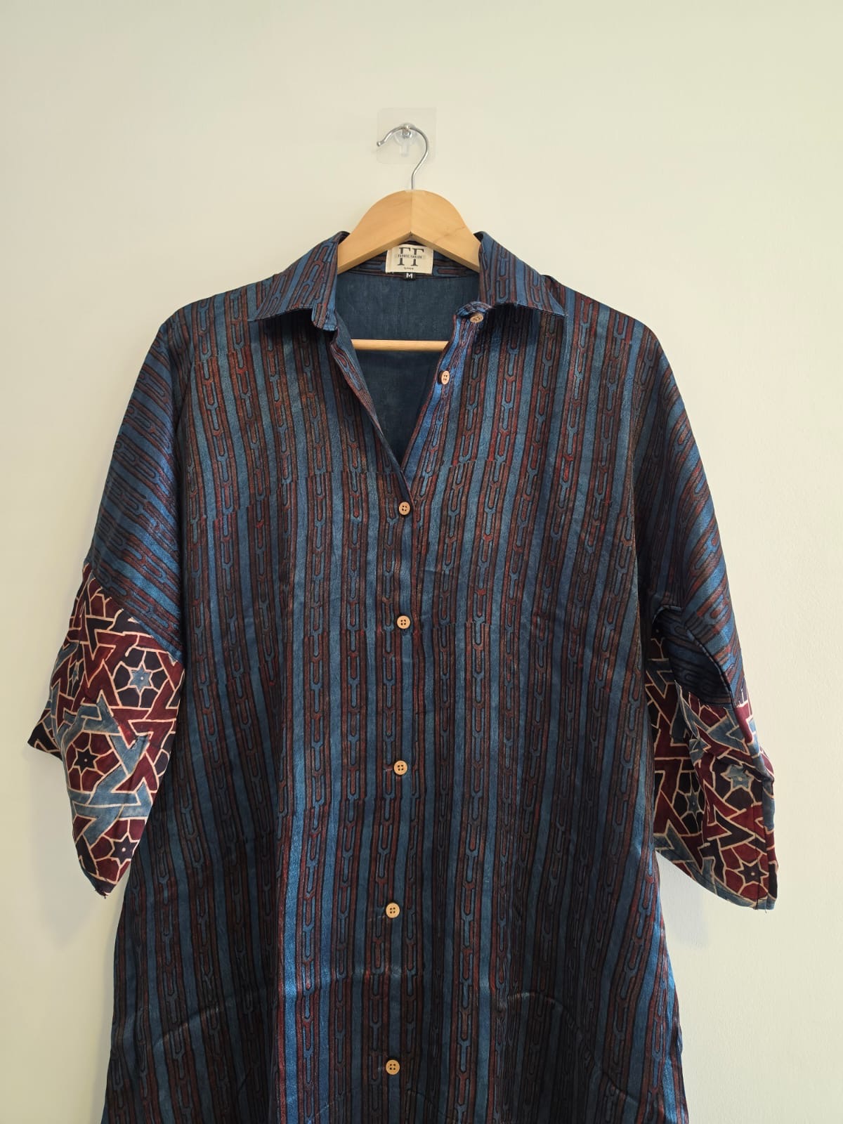 Ajrakh shirt dress