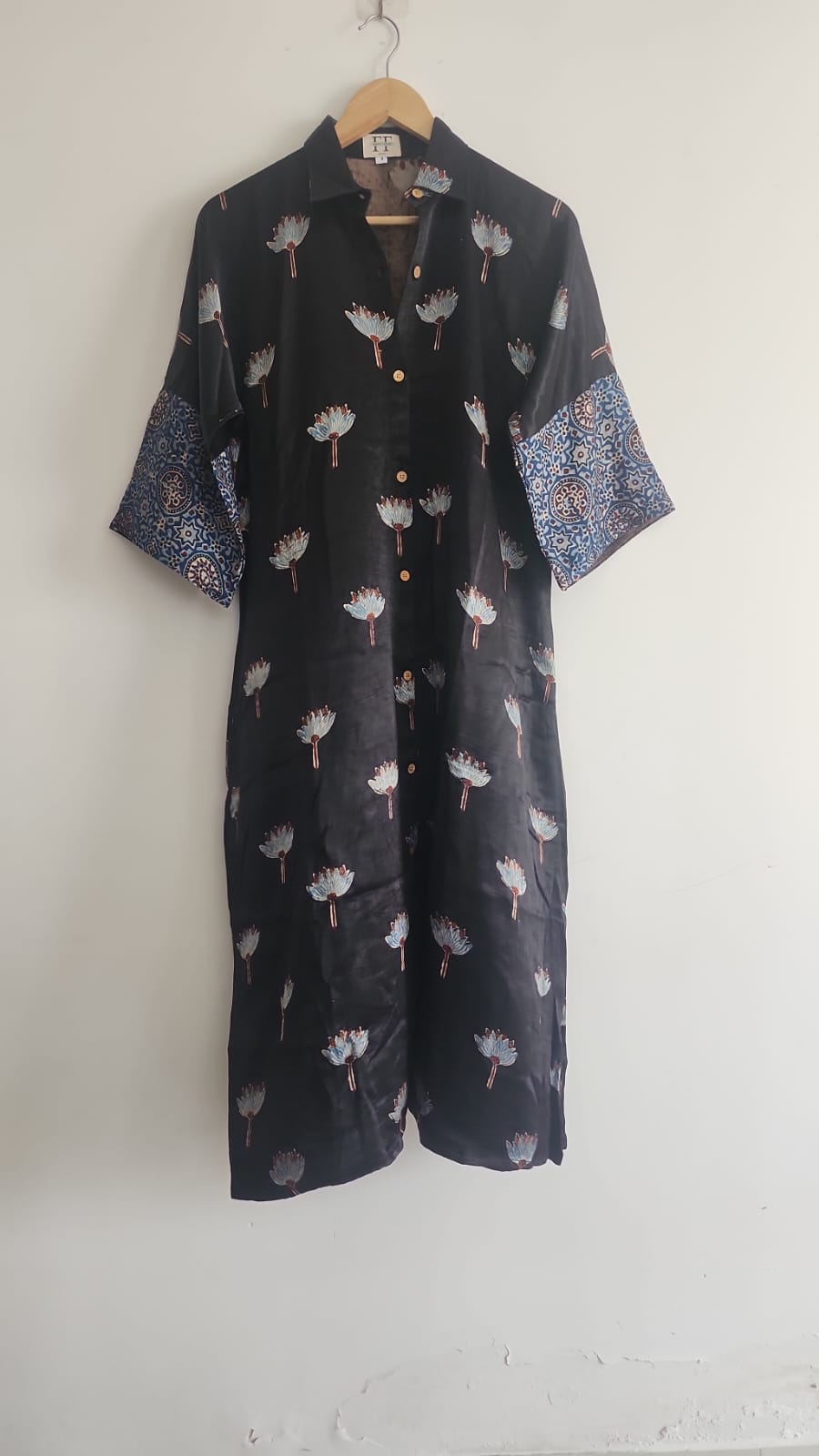 Ajrakh shirt dress