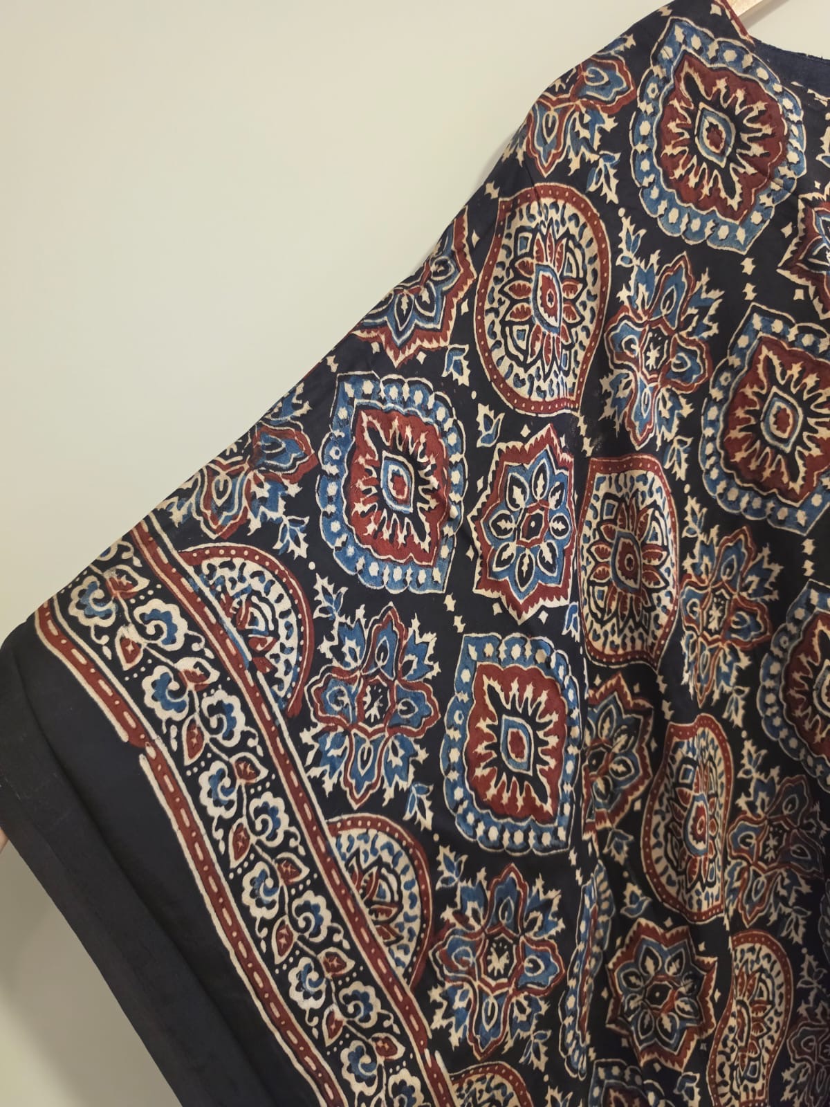 Ajrakh Kaftan in modal silk