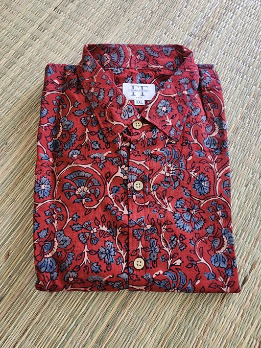 Cotton Full Sleeve Shirt (Ajrakh collection)