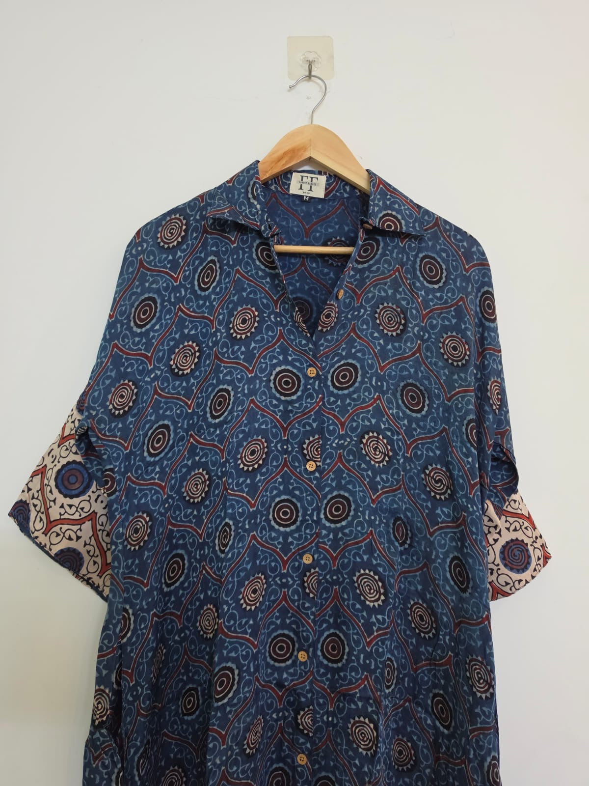 Ajrakh shirt dress