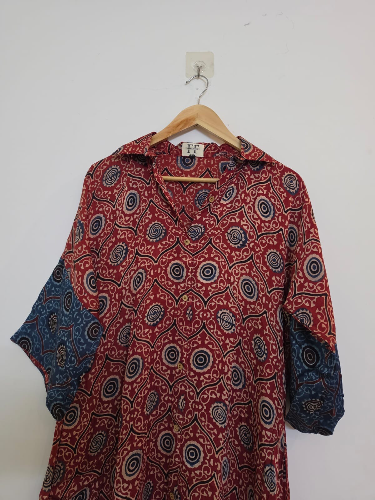 Ajrakh shirt dress
