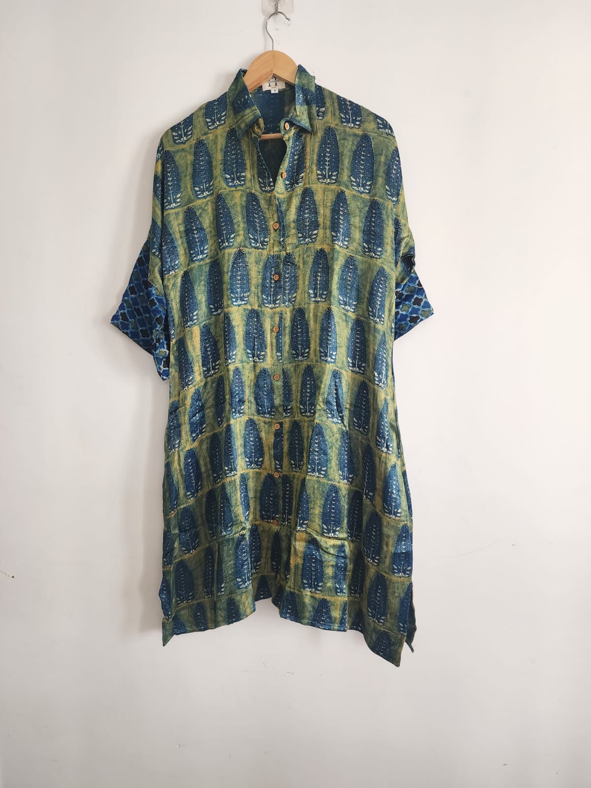 Ajrakh shirt dress