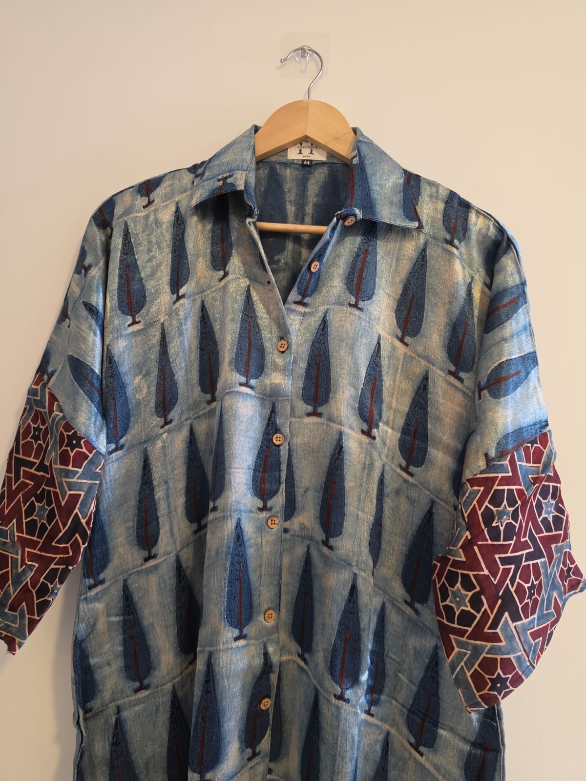 Ajrakh shirt dress (Short)