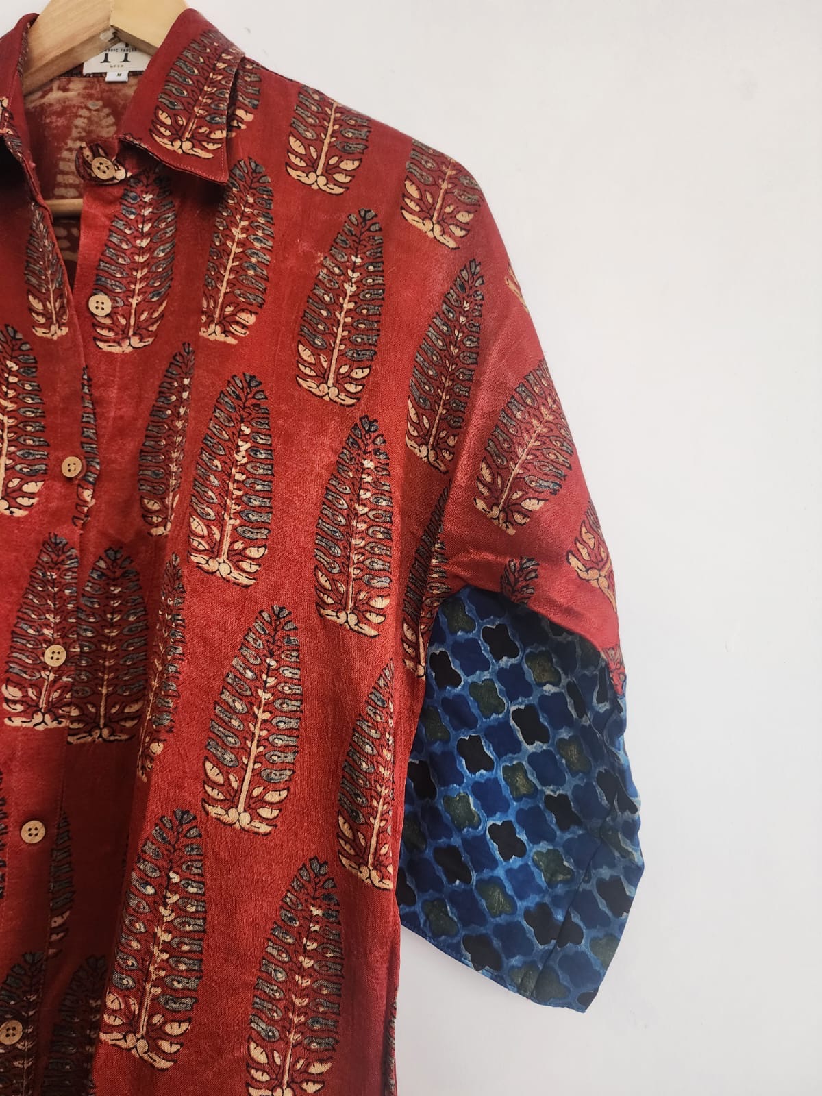 Ajrakh shirt dress