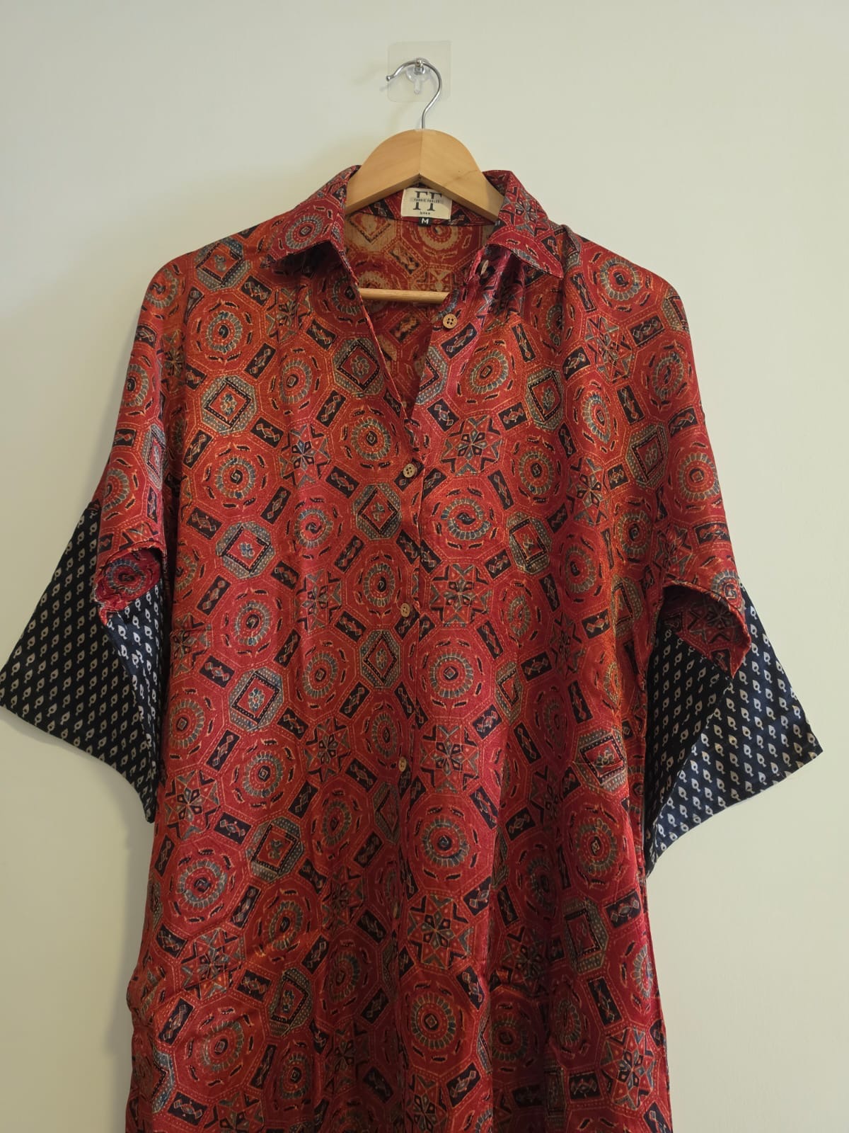 Ajrakh shirt dress