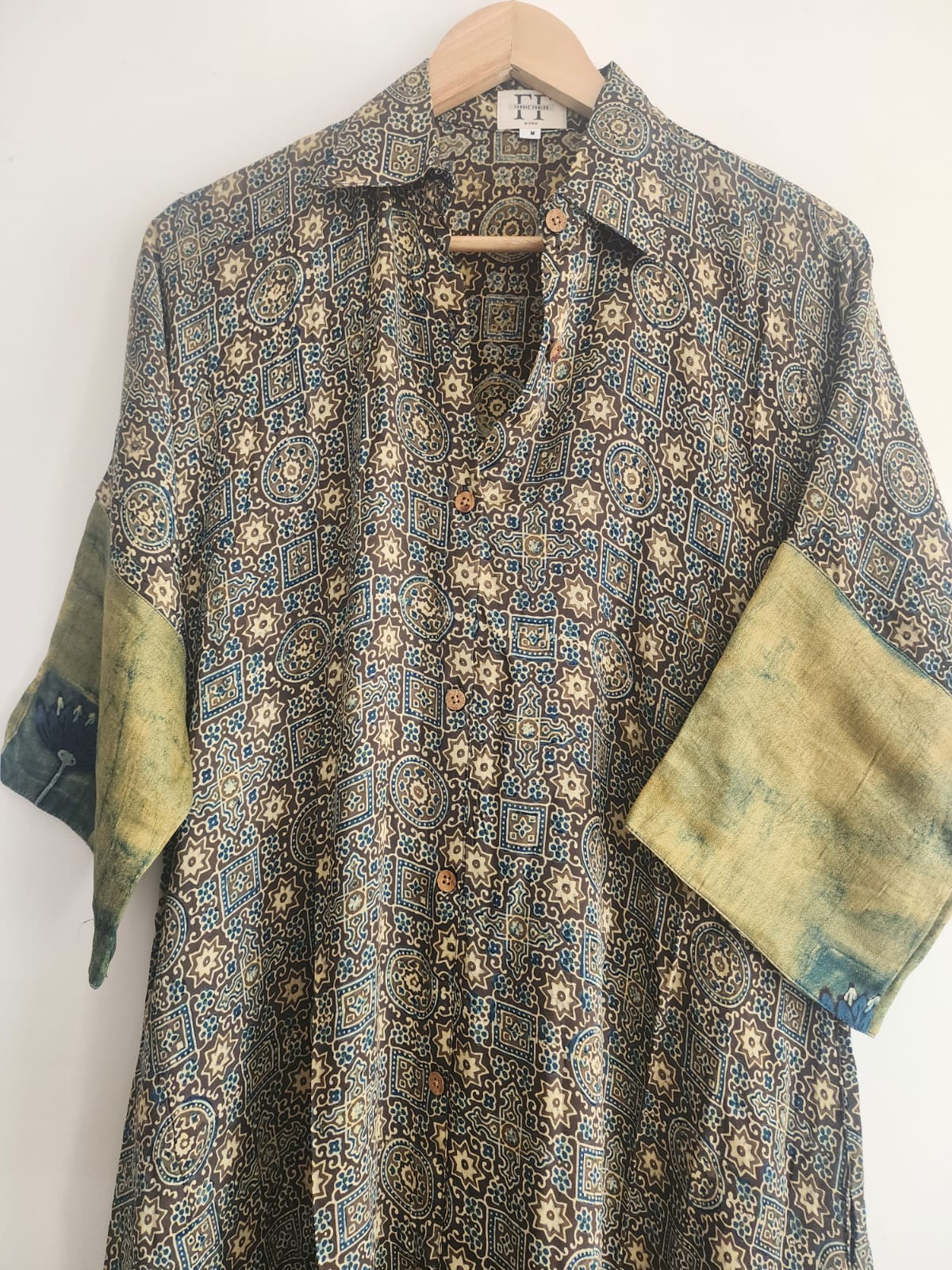 Ajrakh shirt dress