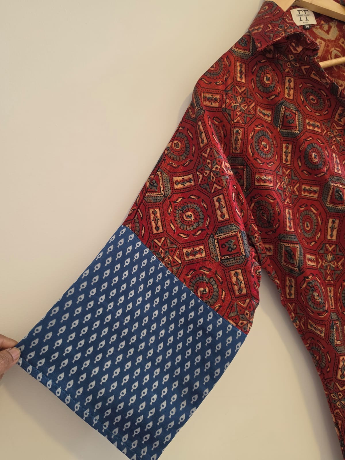 Ajrakh shirt dress