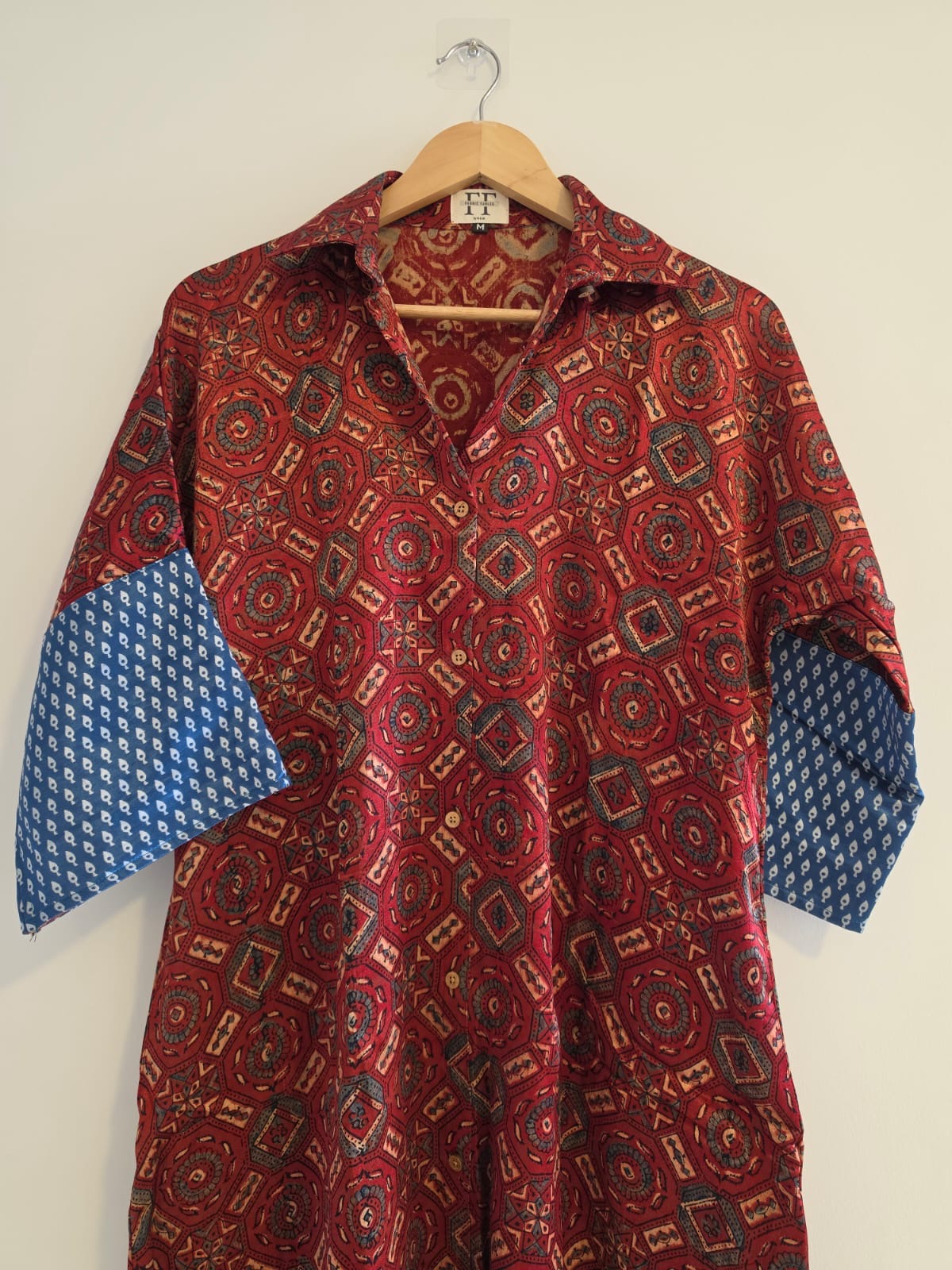 Ajrakh shirt dress