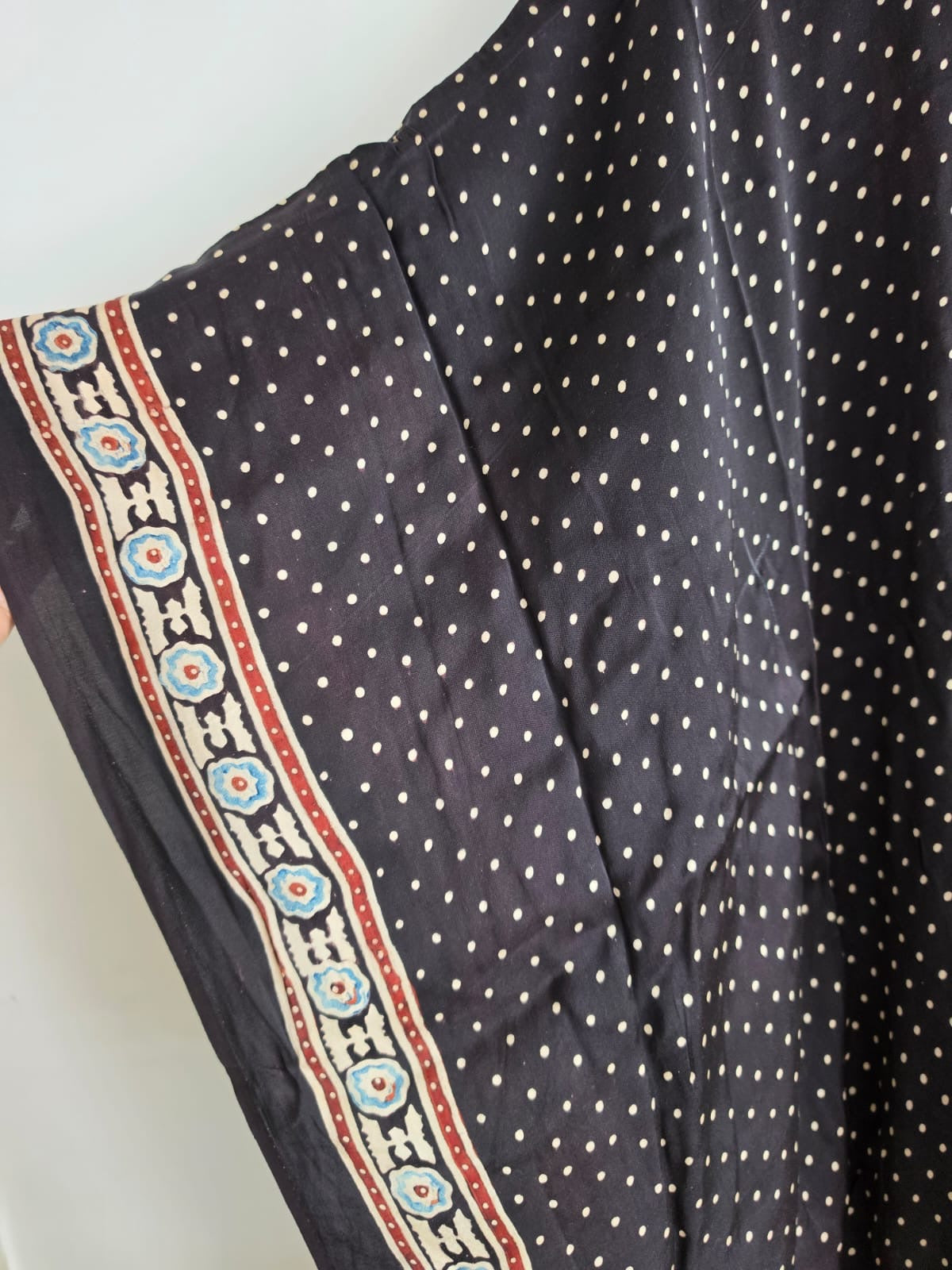 Ajrakh Kaftan in modal silk