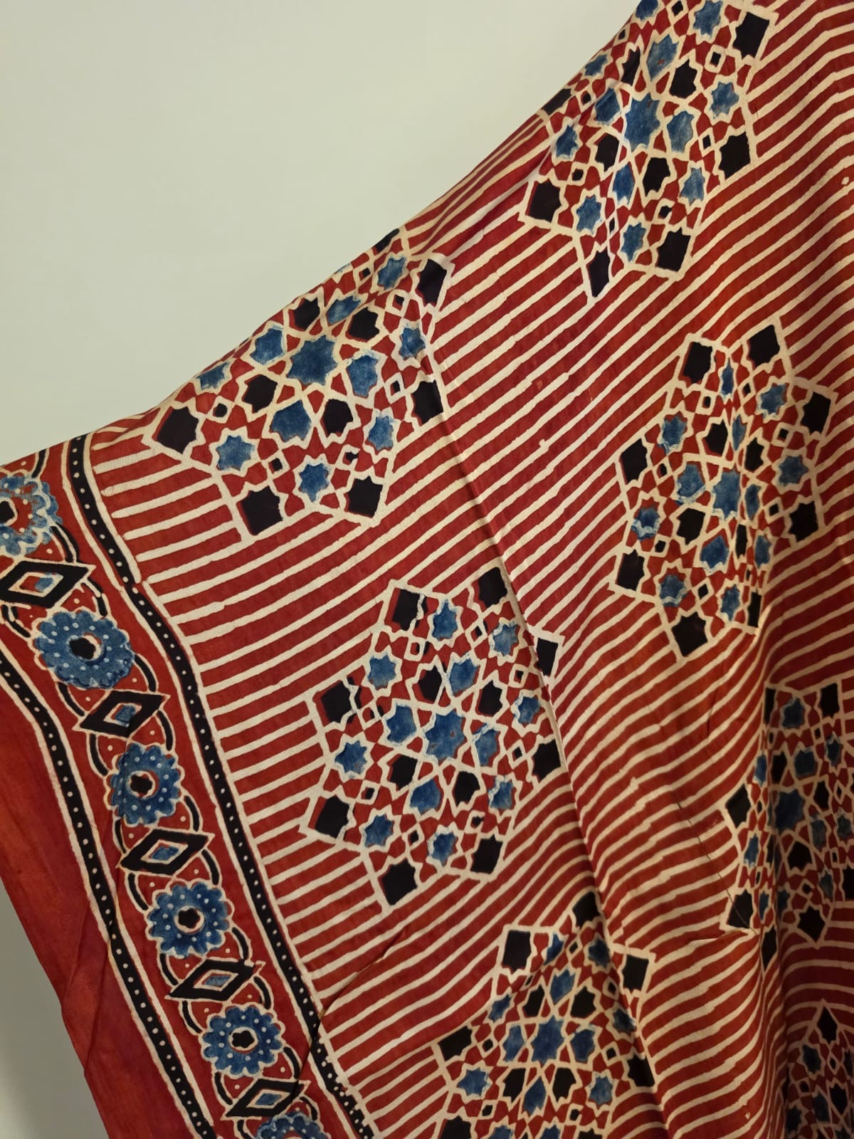 Ajrakh Kaftan in modal silk