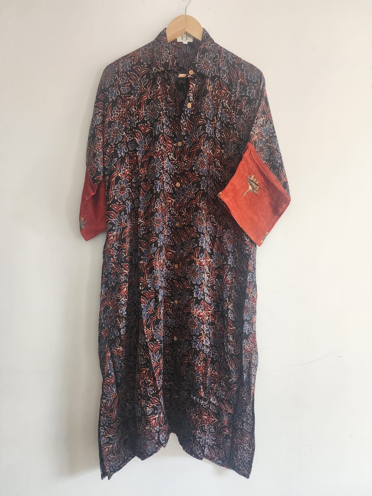 Ajrakh shirt dress