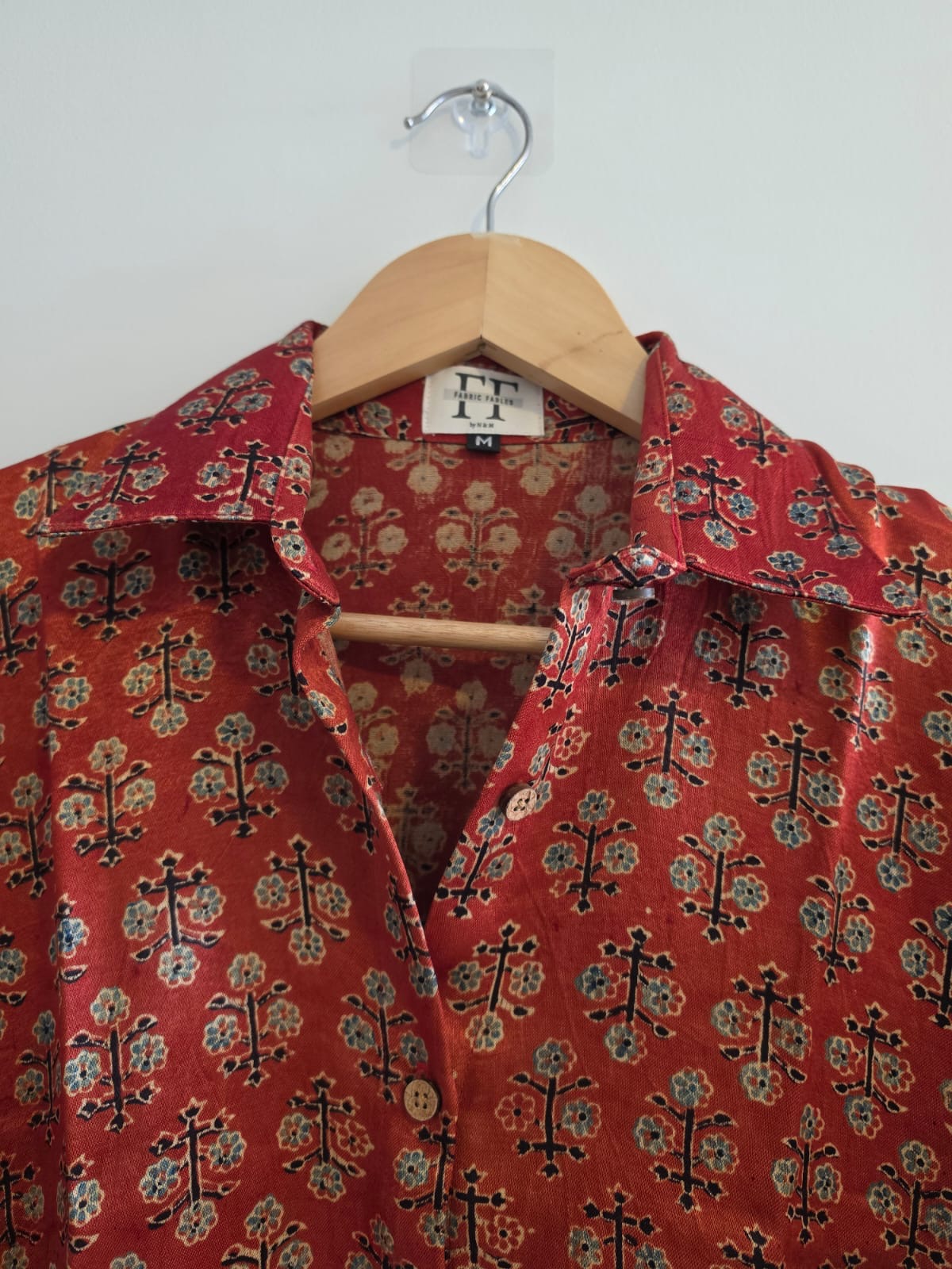 Ajrakh shirt dress (Short)
