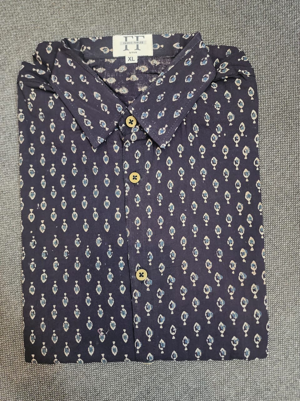 Cotton Full Sleeve Shirt (Ajrakh collection)