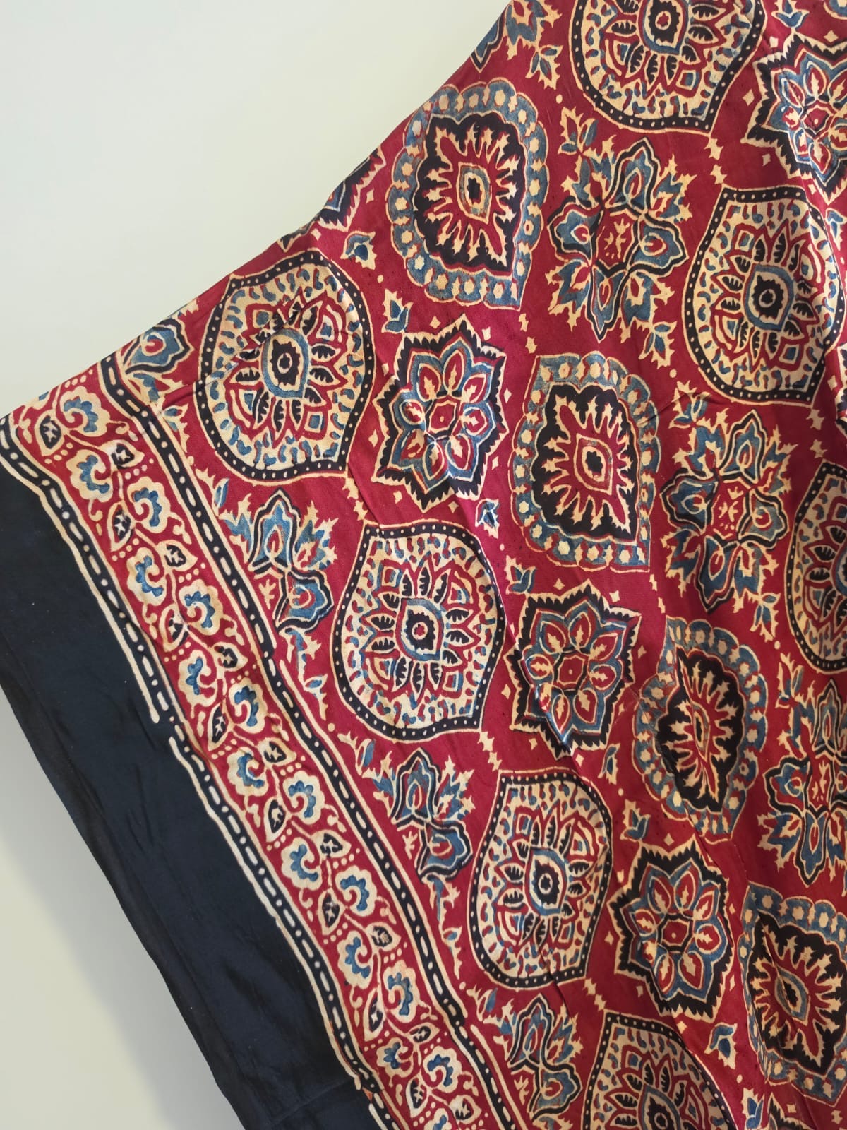 Ajrakh Kaftan in modal silk
