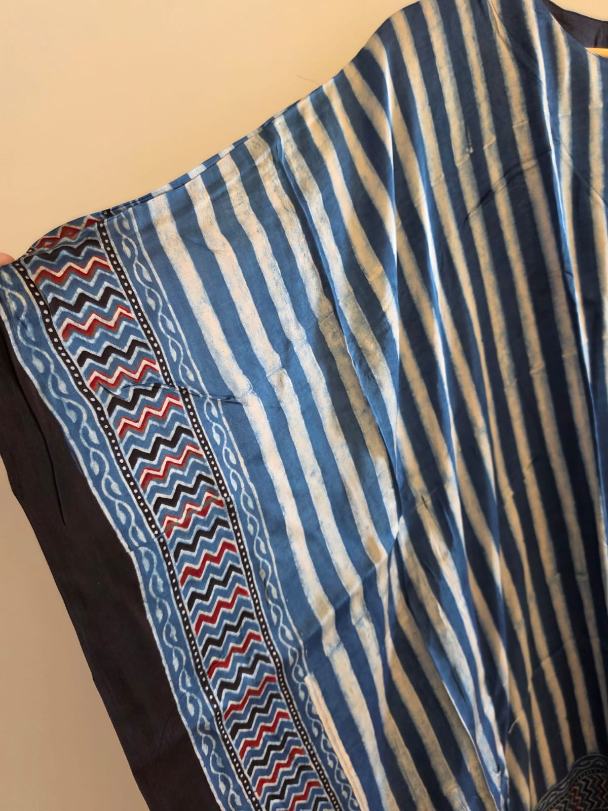 Ajrakh Kaftan in modal silk