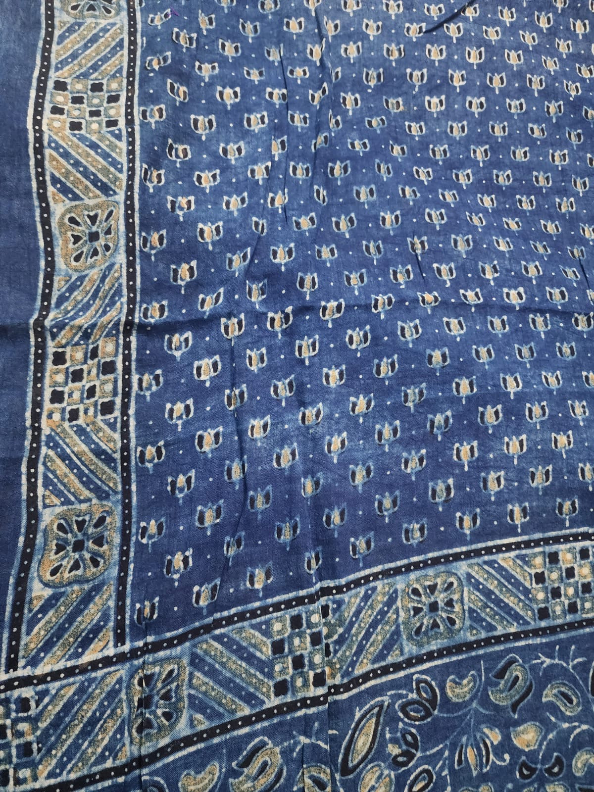 Ajrakh mul cotton dupatta