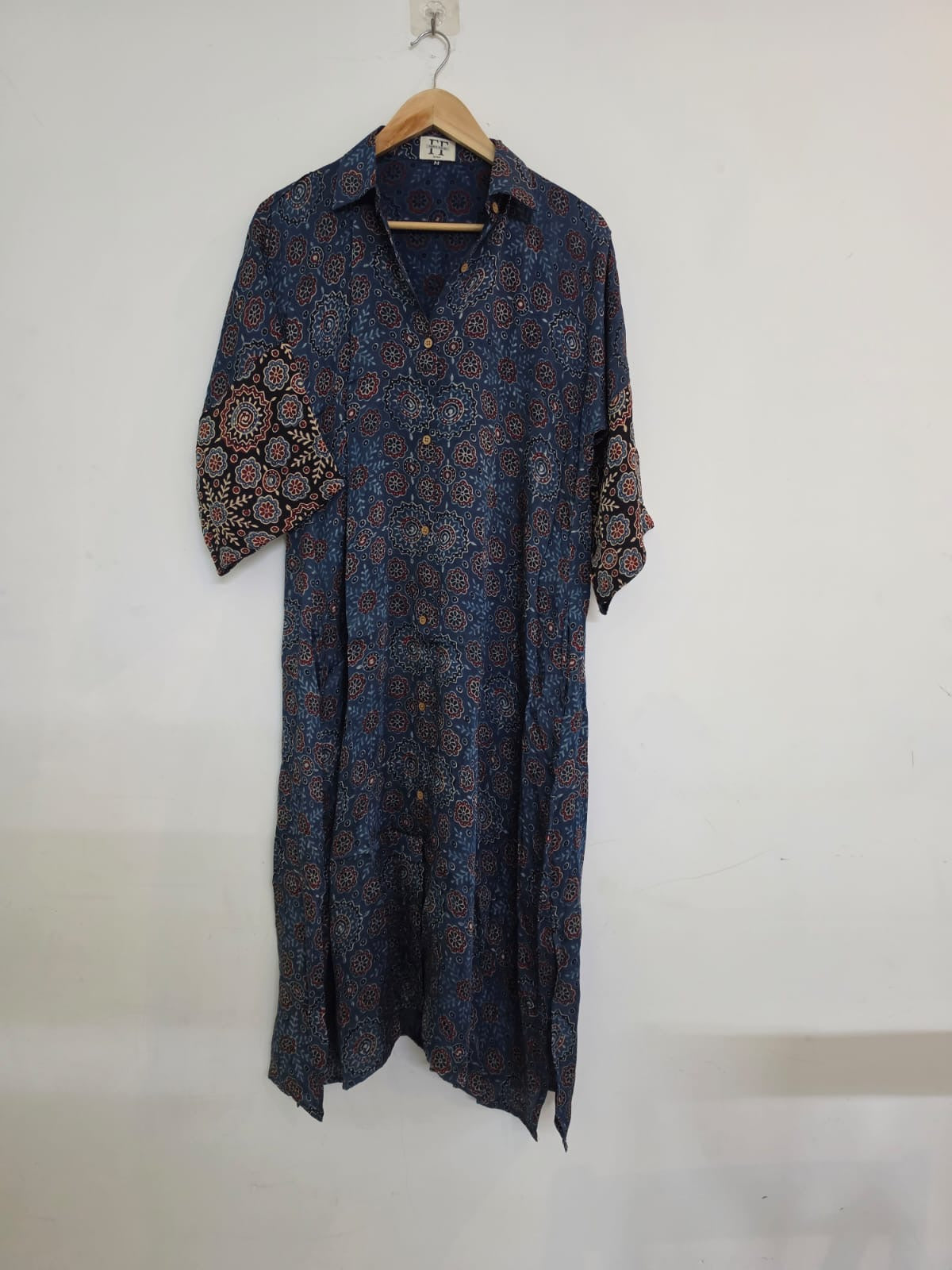 Ajrakh shirt dress