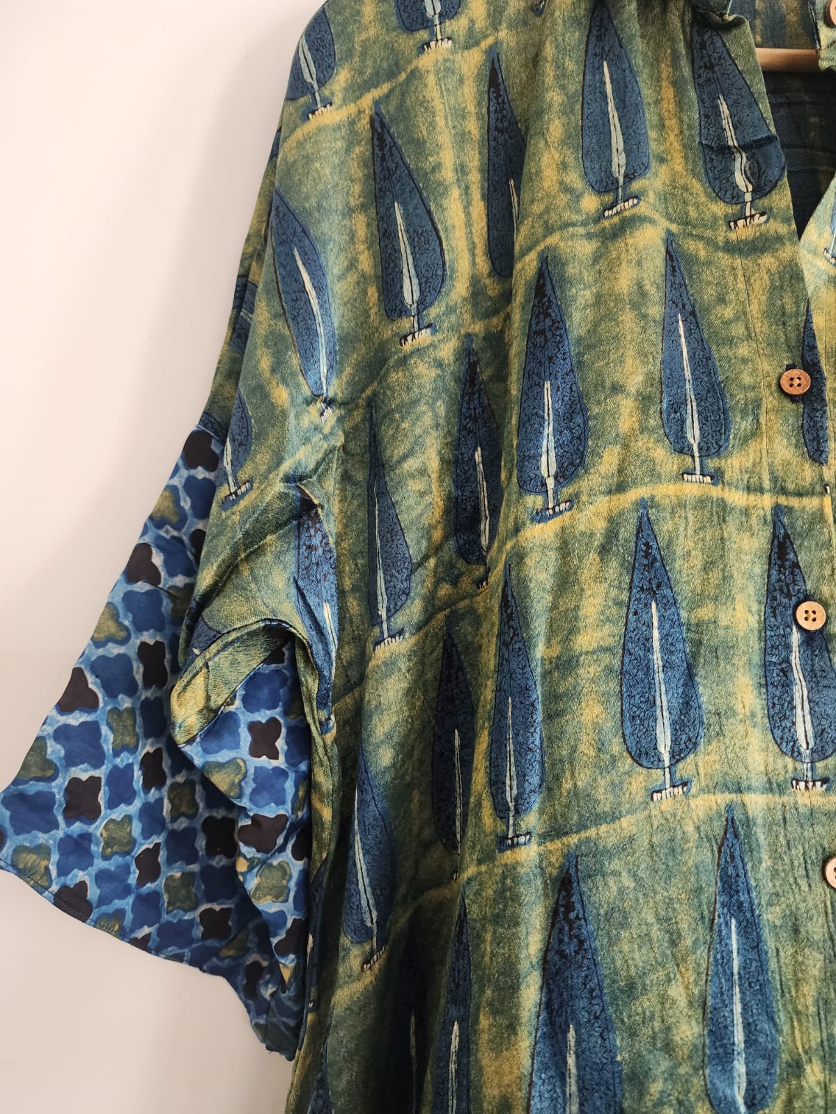 Ajrakh shirt dress
