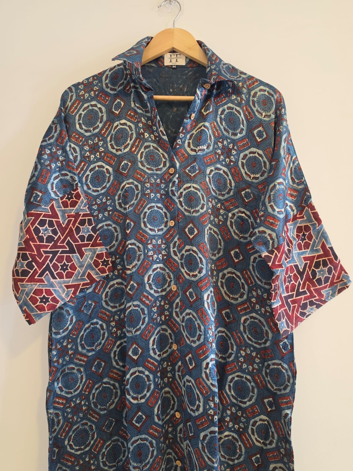 Ajrakh shirt dress