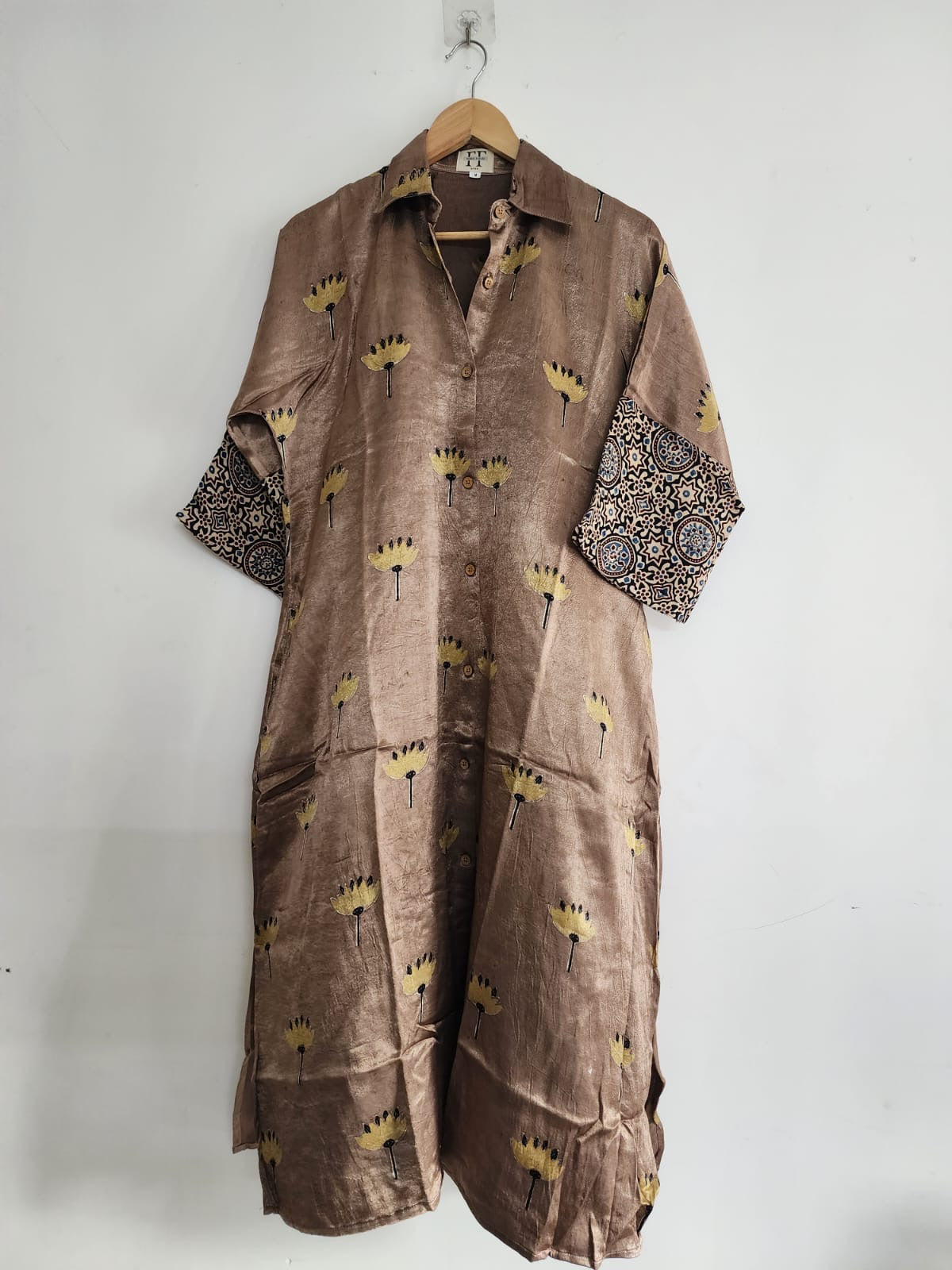 Ajrakh shirt dress