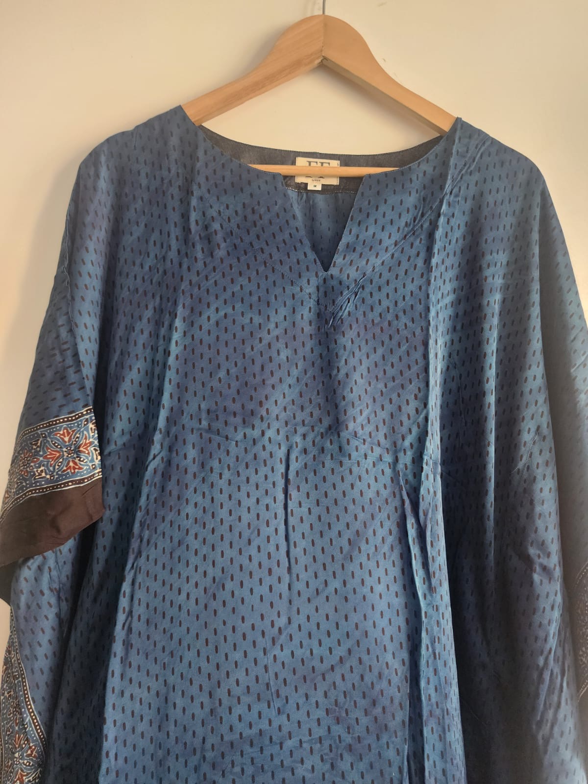 Ajrakh Kaftan in modal silk