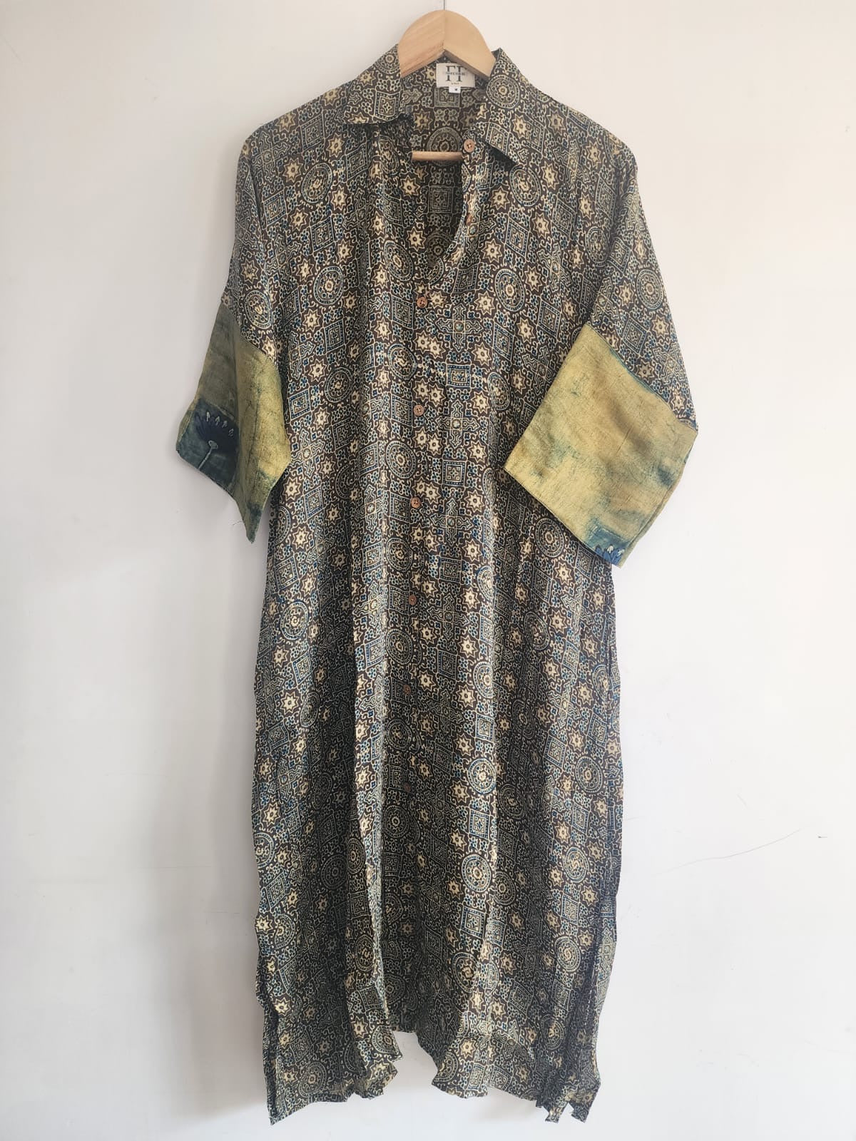 Ajrakh shirt dress