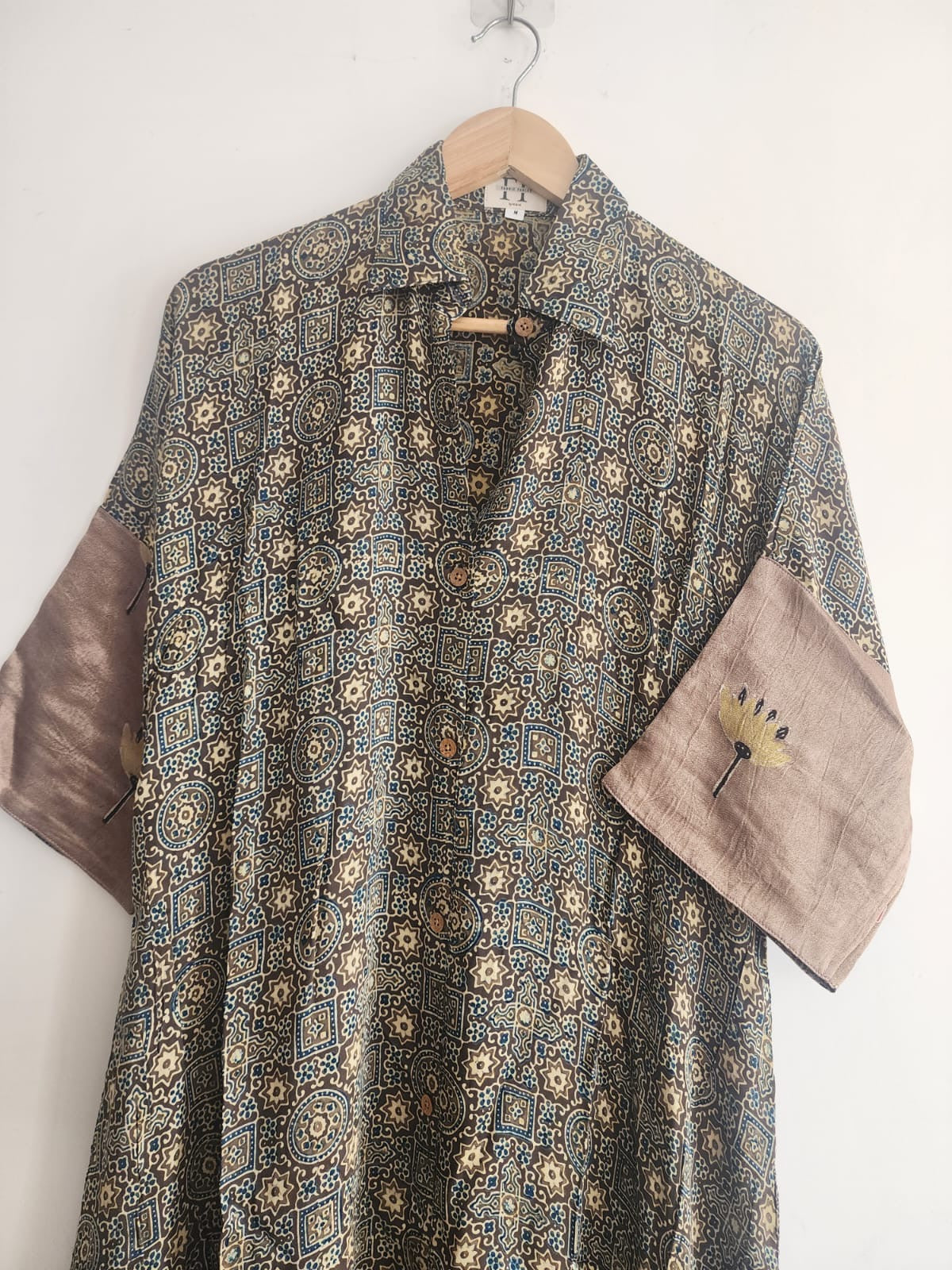 Ajrakh shirt dress