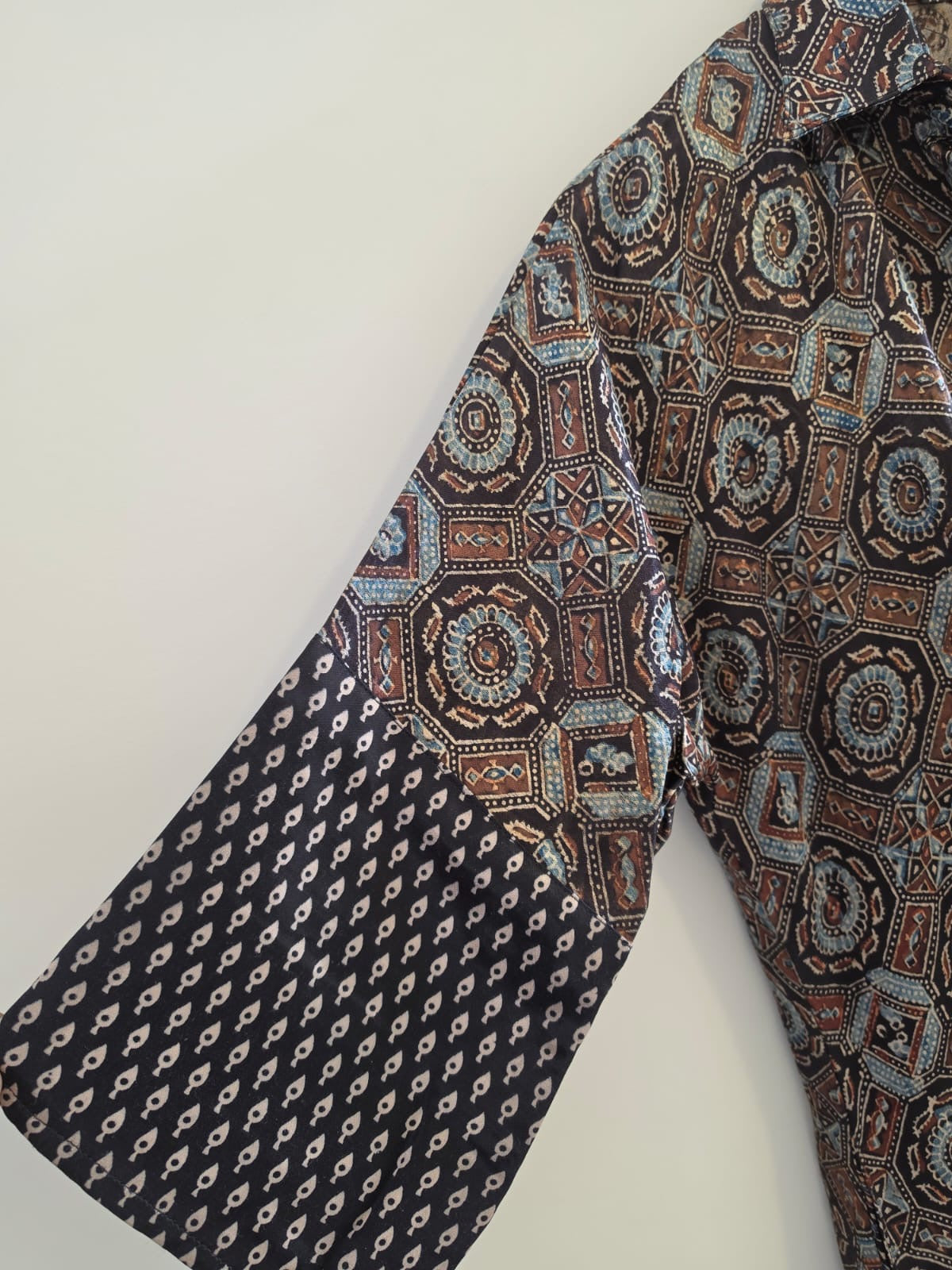 Ajrakh shirt dress
