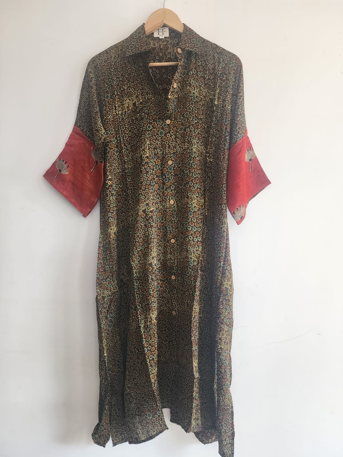Ajrakh shirt dress