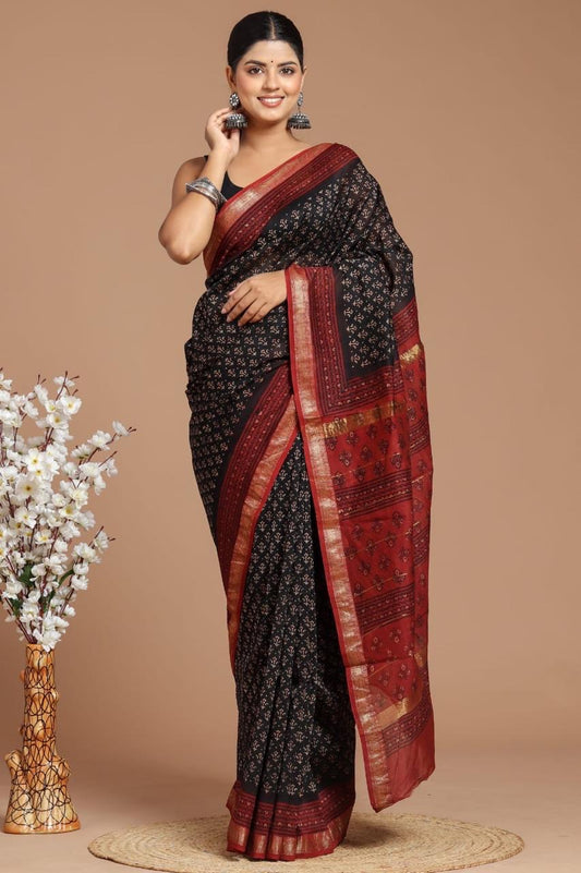 Maheshwari saree (Handblock)
