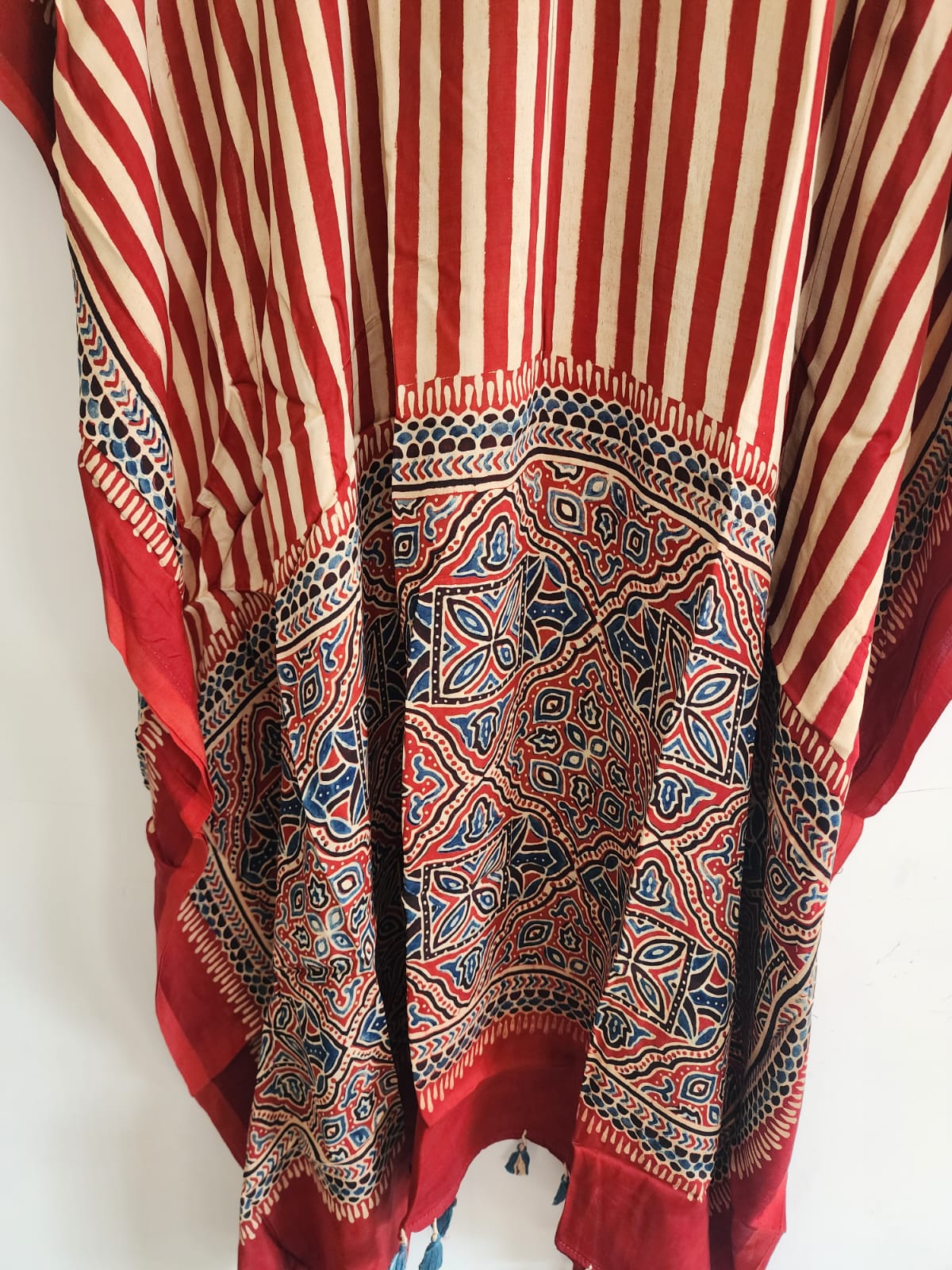 Ajrakh Kaftan in modal silk