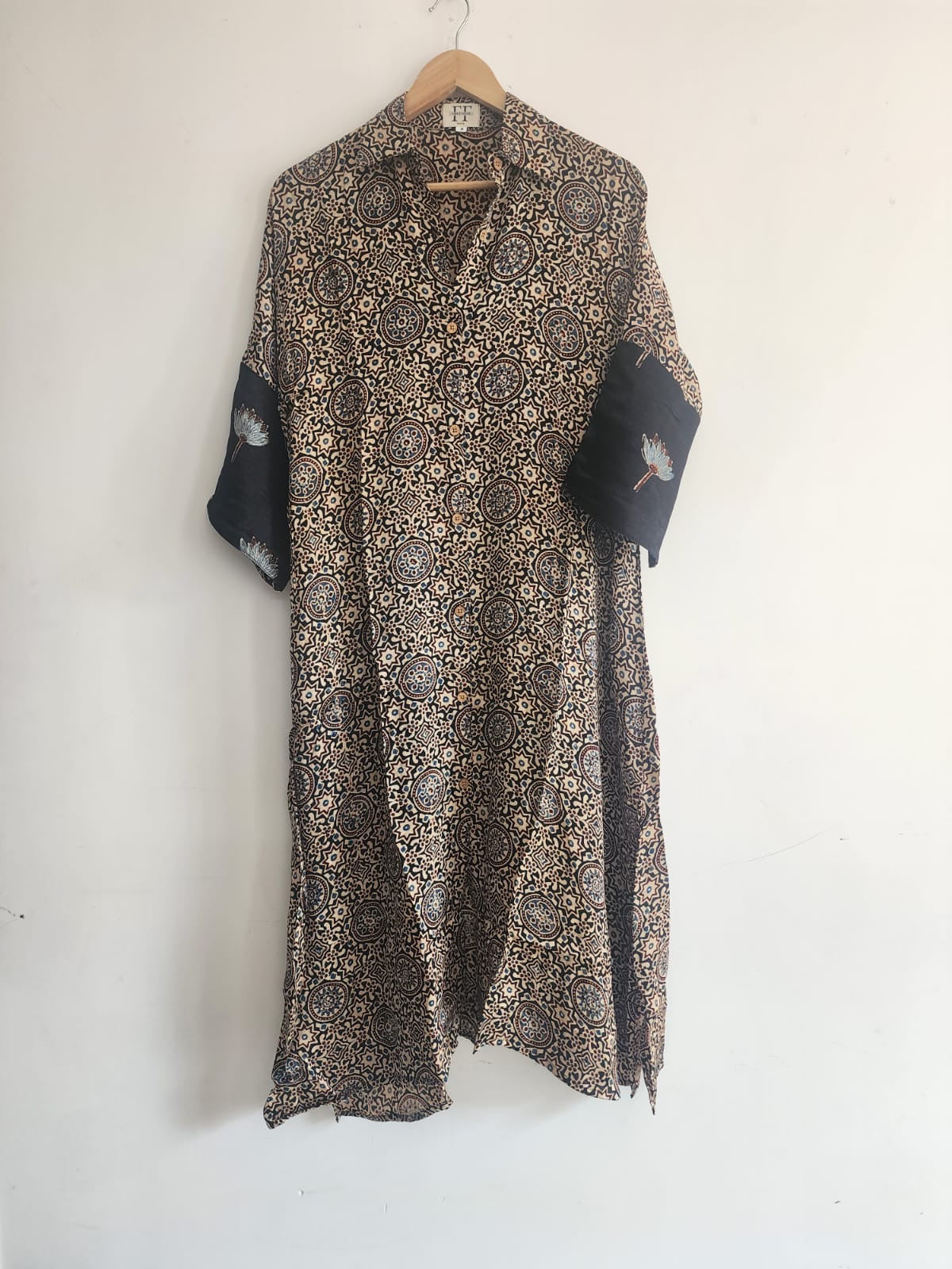 Ajrakh shirt dress
