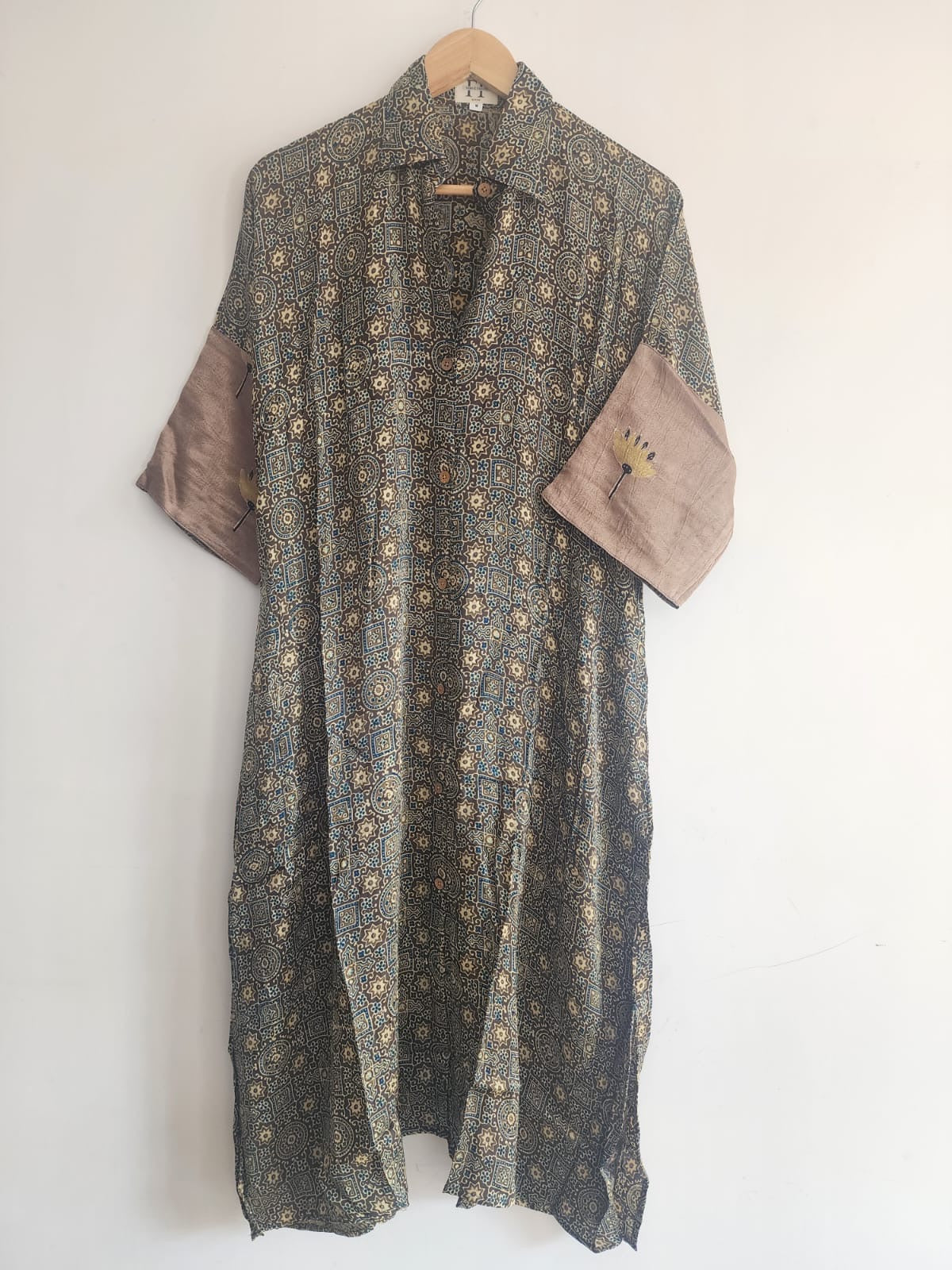 Ajrakh shirt dress