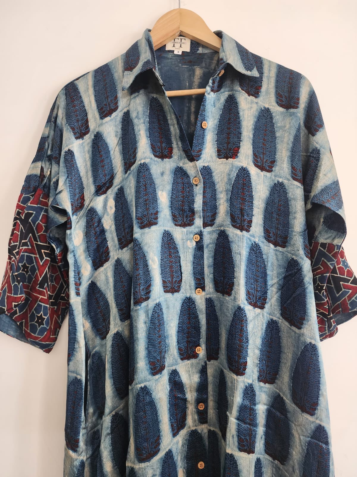 Ajrakh shirt dress