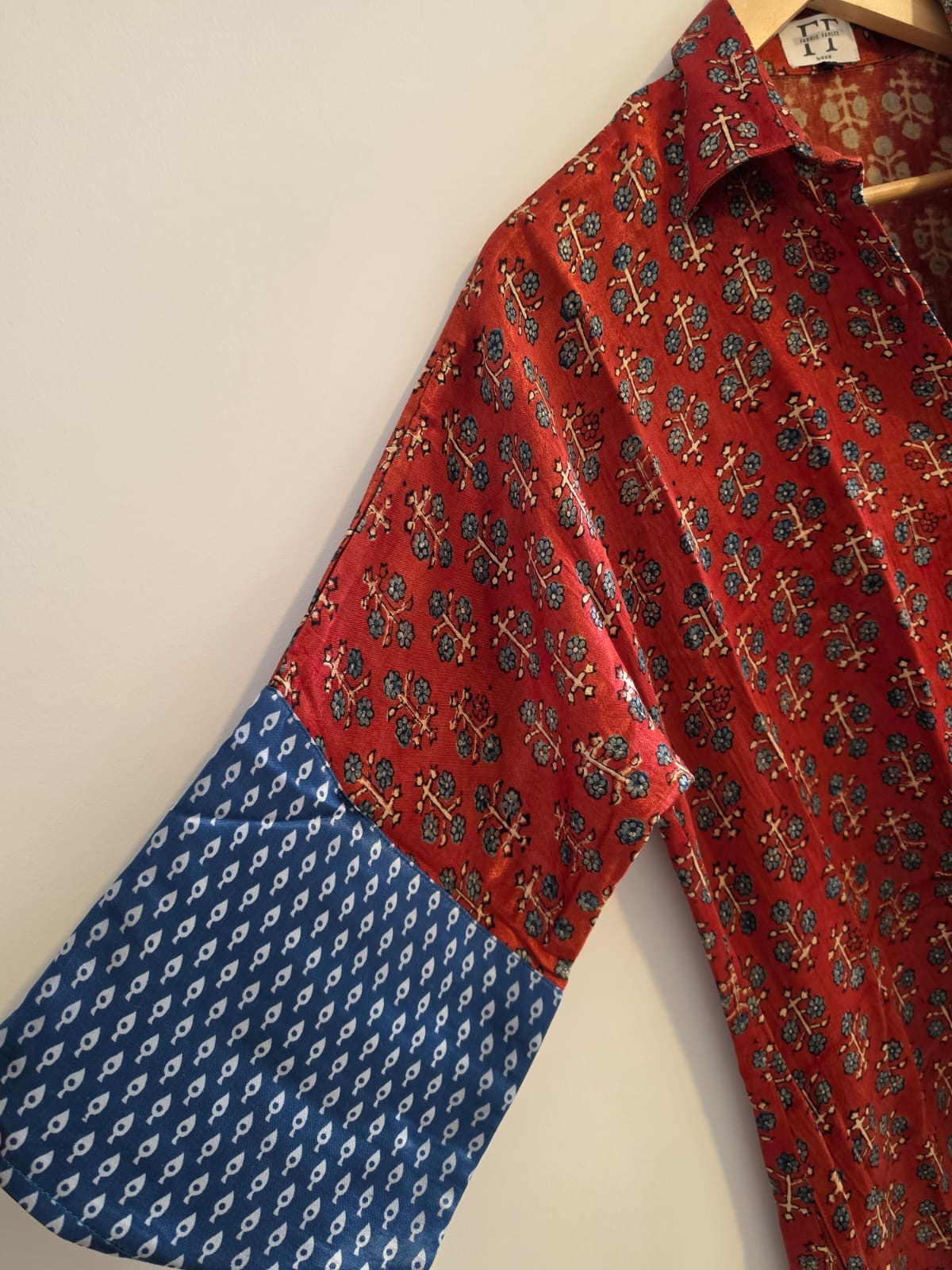 Ajrakh shirt dress (Short)