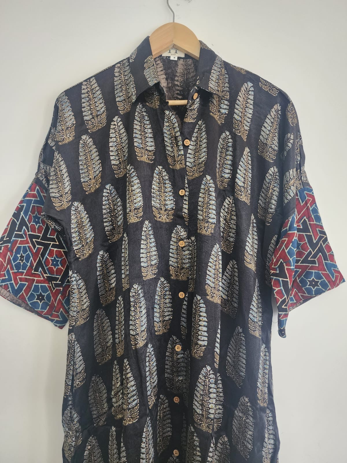 Ajrakh shirt dress