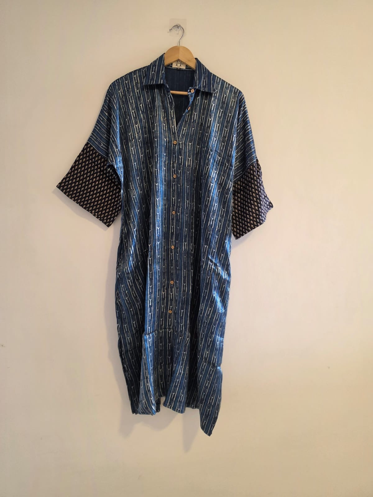 Ajrakh shirt dress