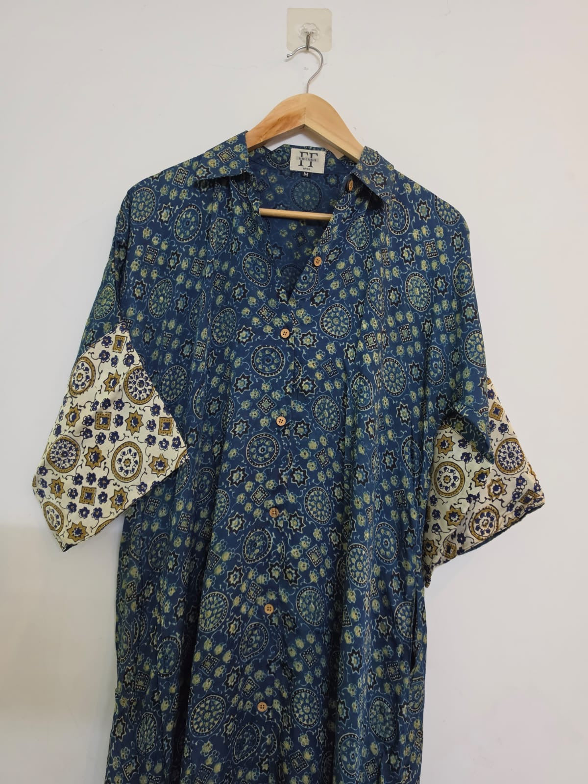 Ajrakh shirt dress