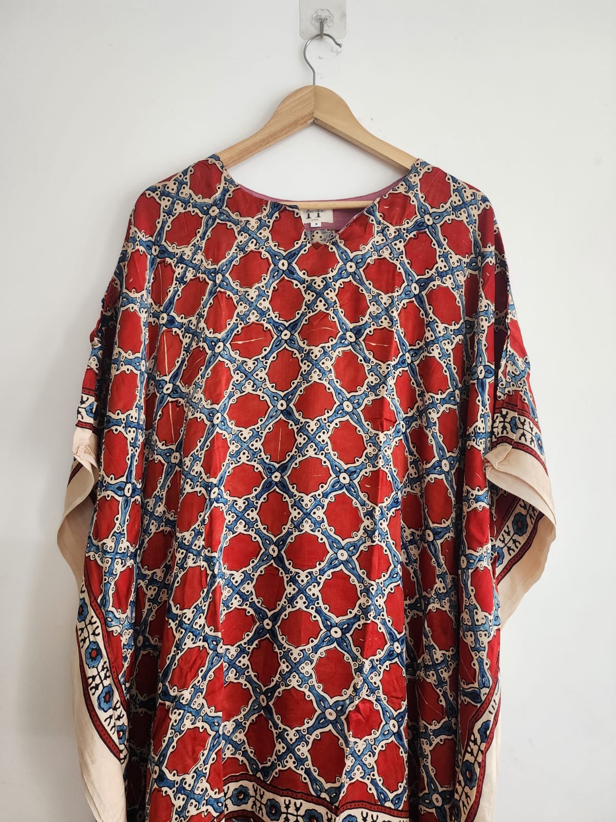 Ajrakh Kaftan in modal silk
